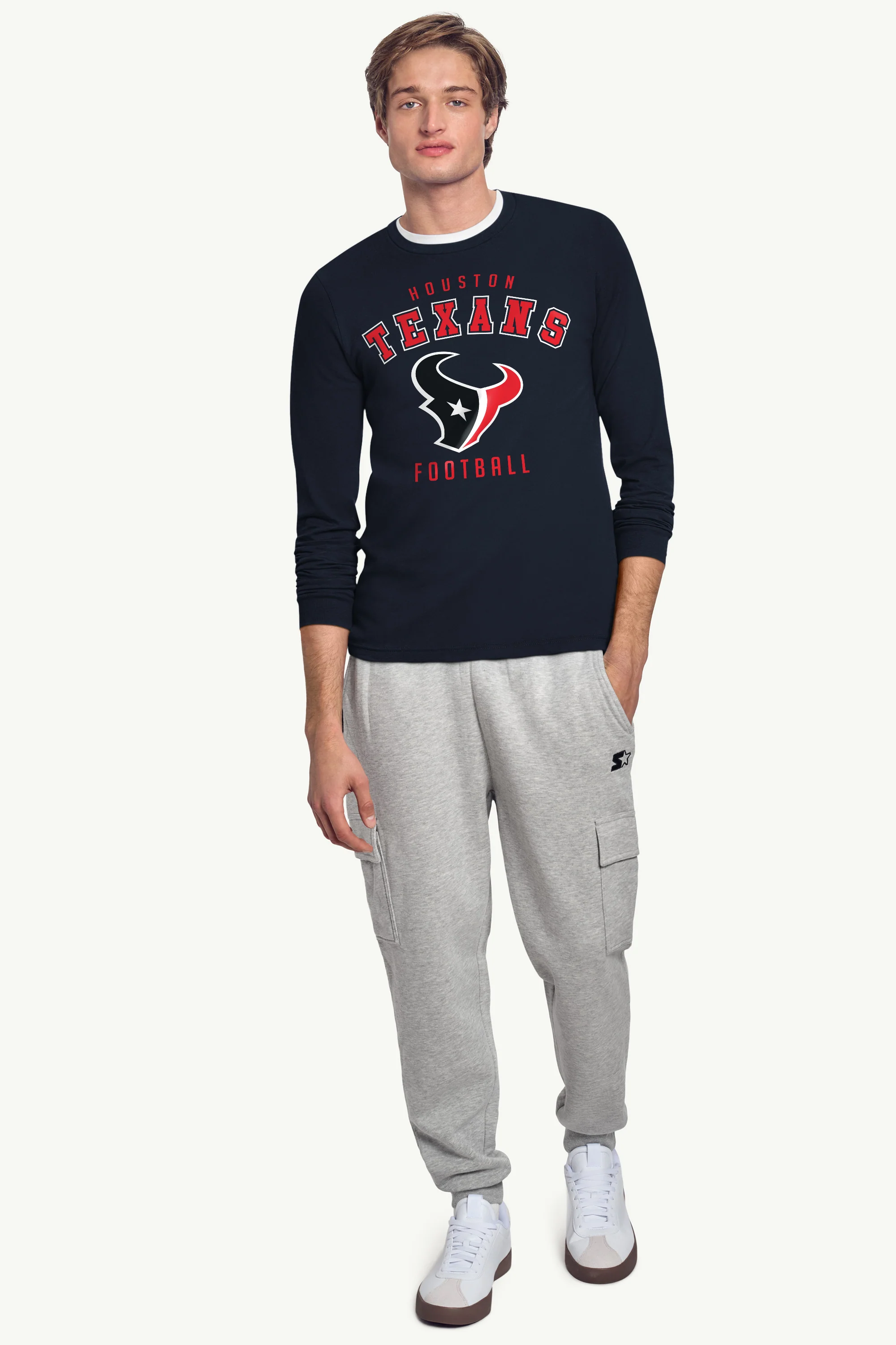 MENS HOUSTON TEXANS LONG SLEEVE T SHIRT - Image 3