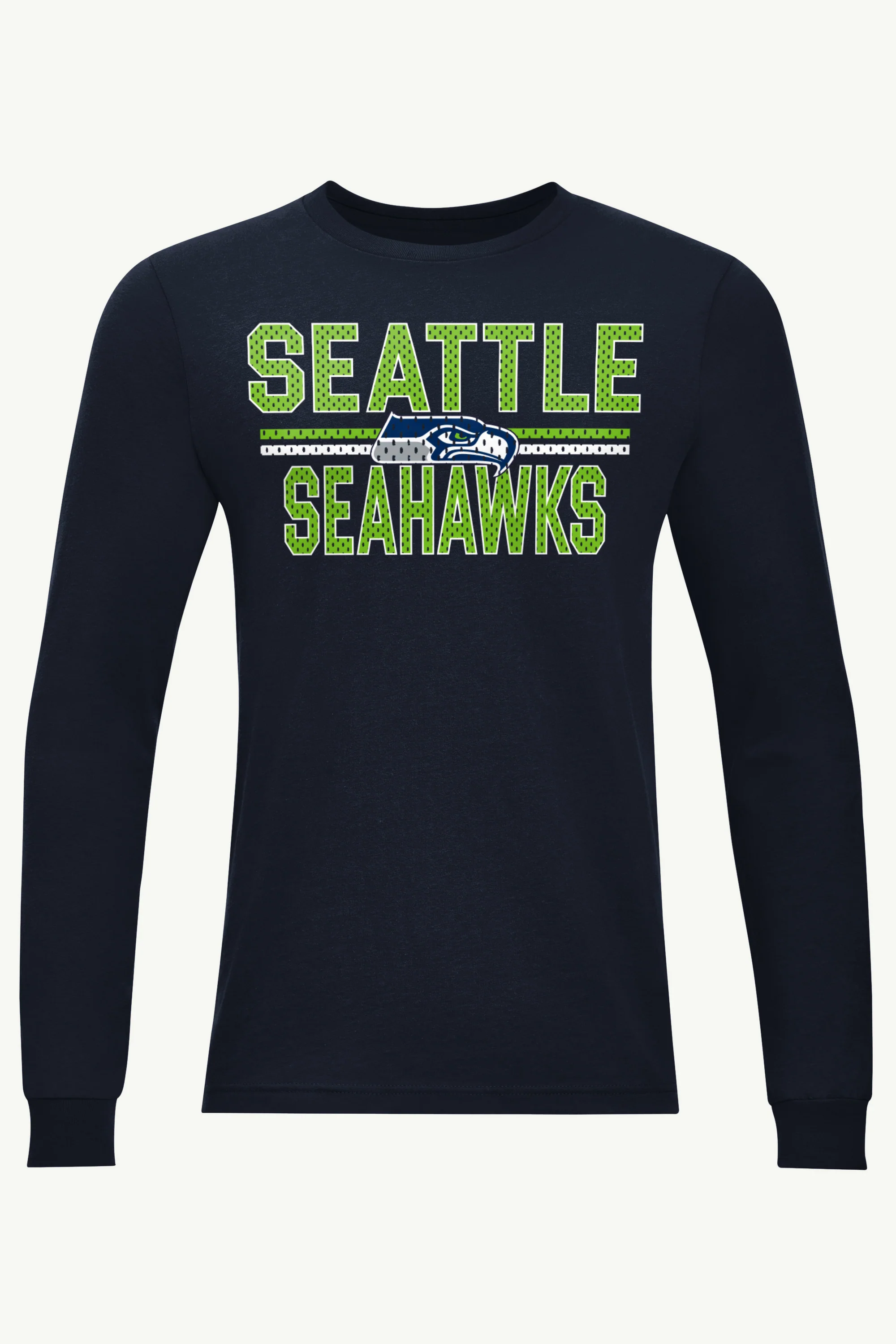 MENS SEATTLE SEAHAWKS MESH LOOK LONG SLEEVE T SHIRT