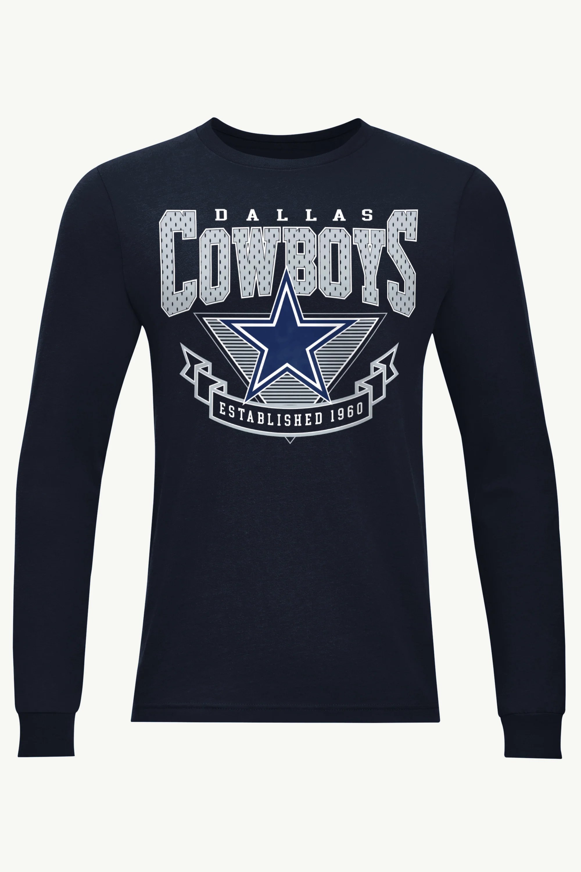MENS DALLAS COWBOYS 80's INSPIRED LONG SLEEVE T SHIRT