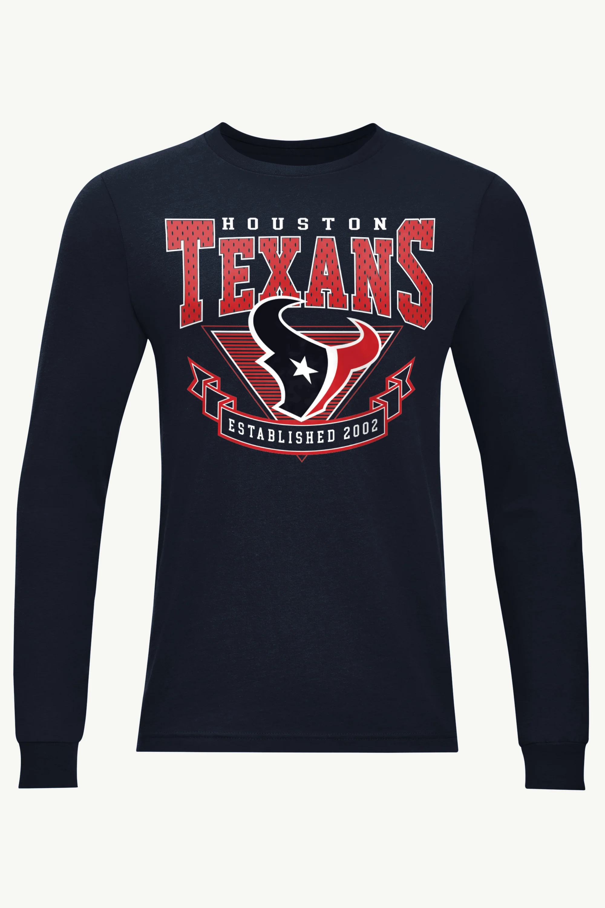 MENS HOUSTON TEXANS 80's INSPIRED LONG SLEEVE T SHIRT