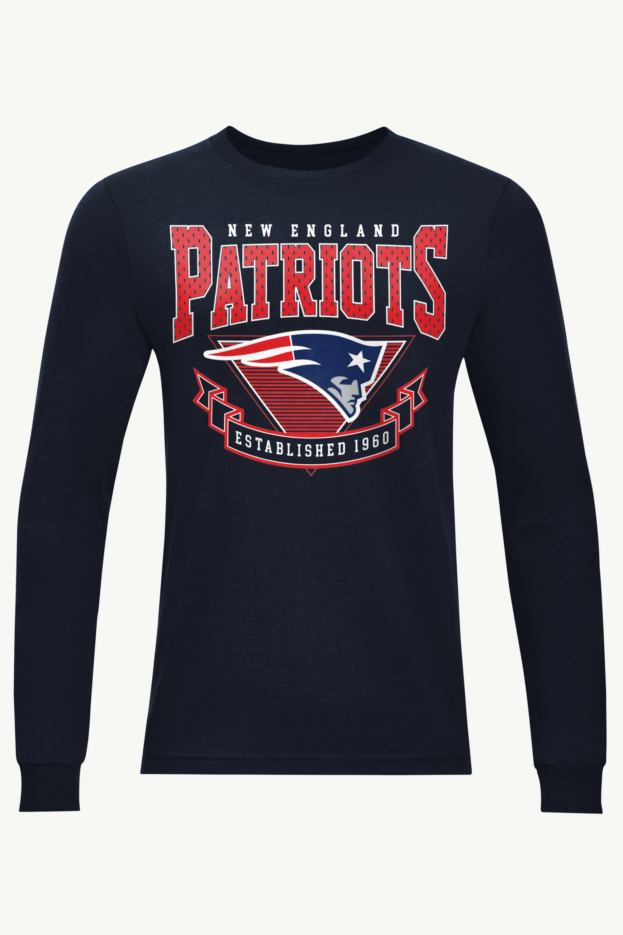 MENS NEW ENGLAND PATRIOTS 80's INSPIRED LONG SLEEVE T SHIRT