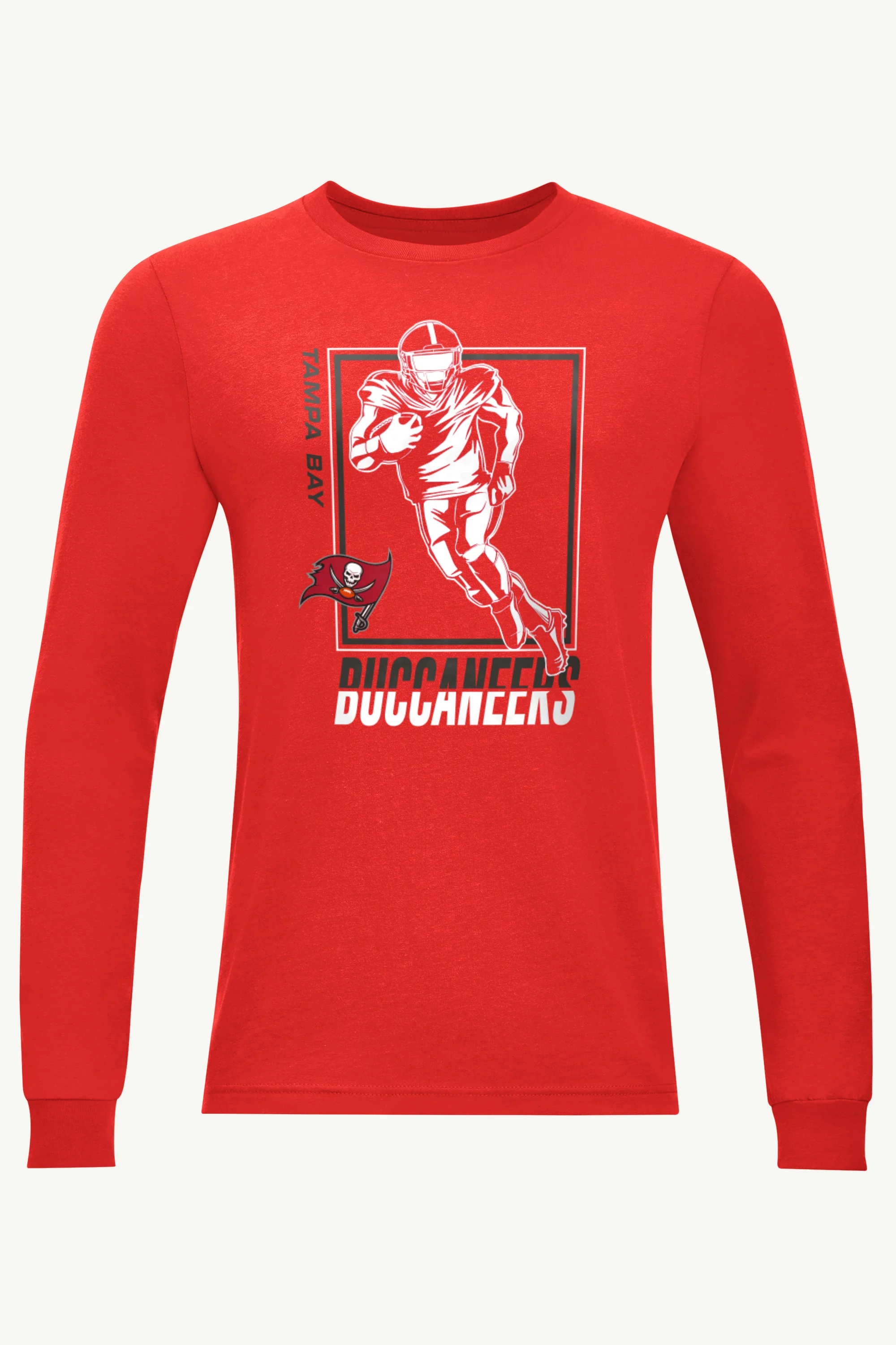 MENS TAMPA BAY BUCCANEERS PLAYER GRID LONG SLEEVE T SHIRT