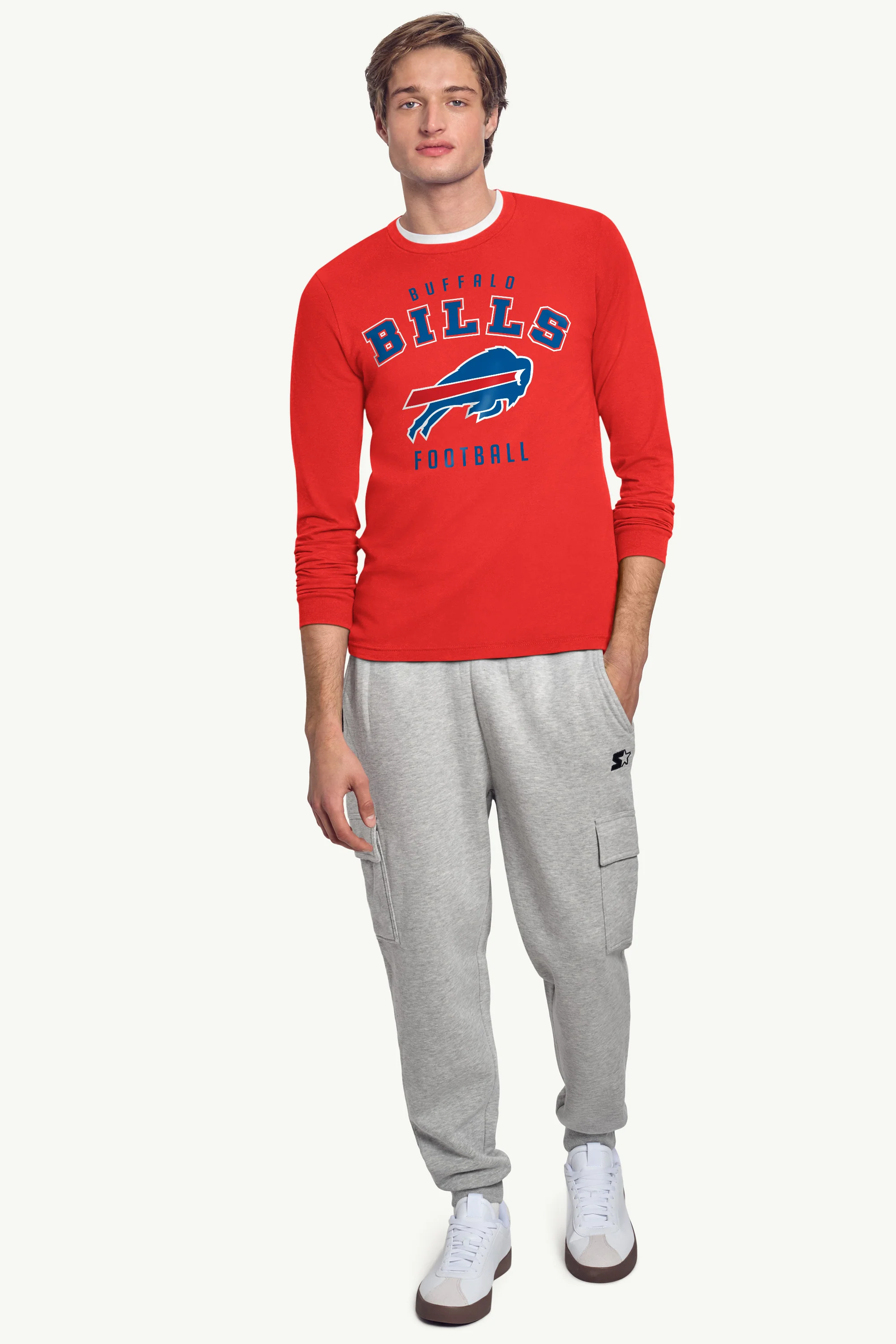 MENS BUFFALO BILLS LONG SLEEVE T SHIRT - Image 3