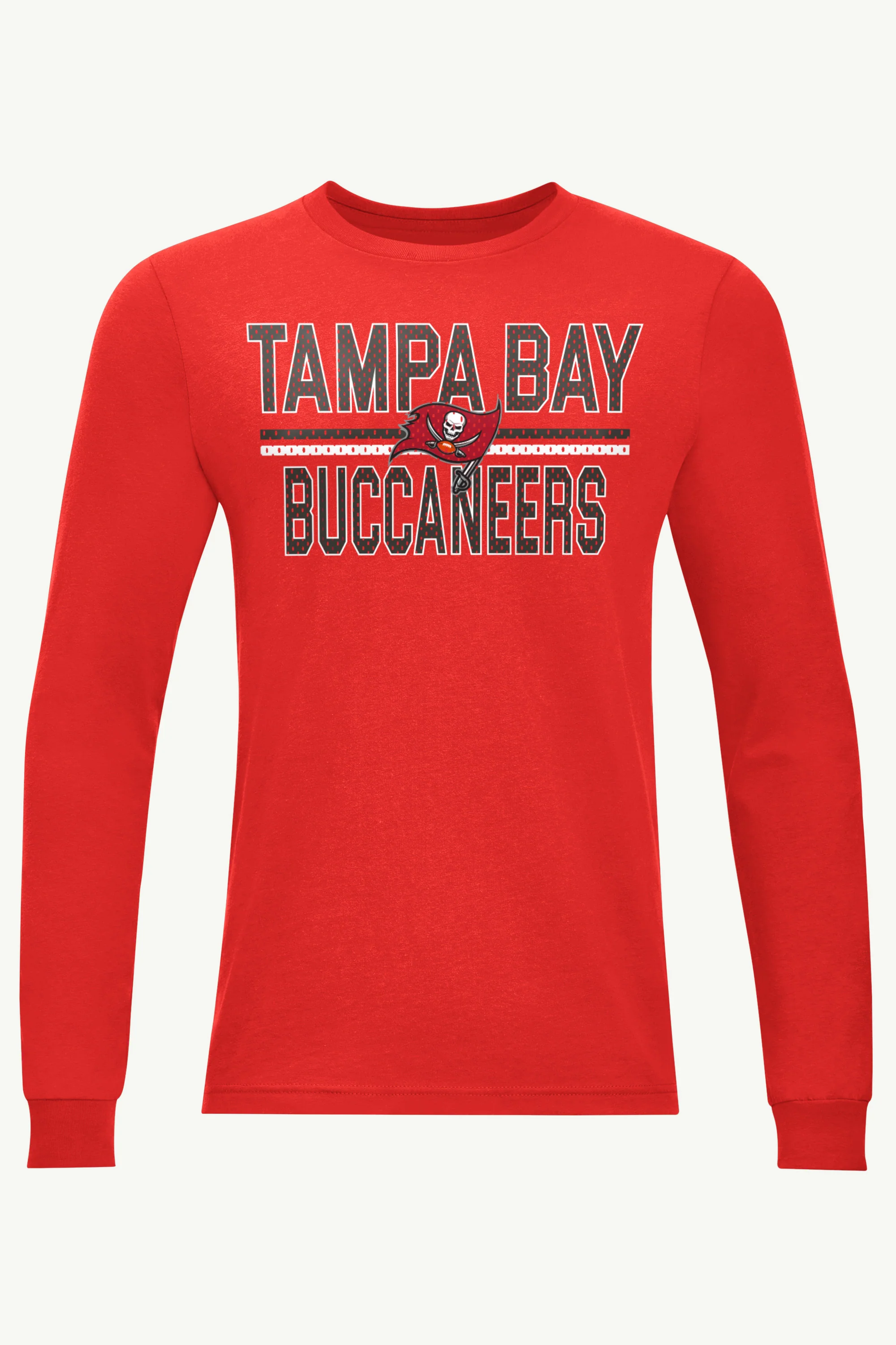 MENS TAMPA BAY BUCCANEERS MESH LOOK LONG SLEEVE T SHIRT