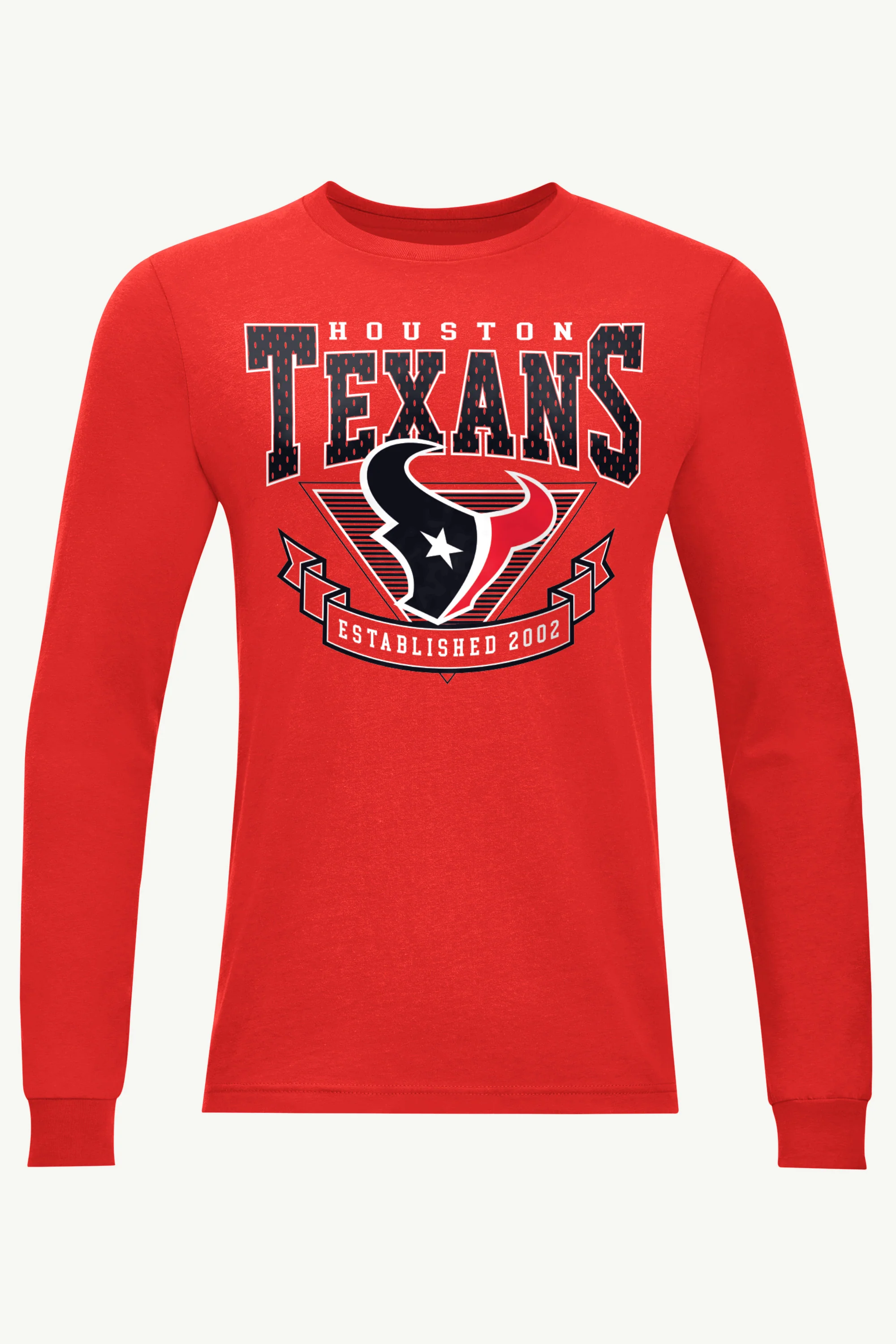 MENS HOUSTON TEXANS 80's INSPIRED LONG SLEEVE T SHIRT