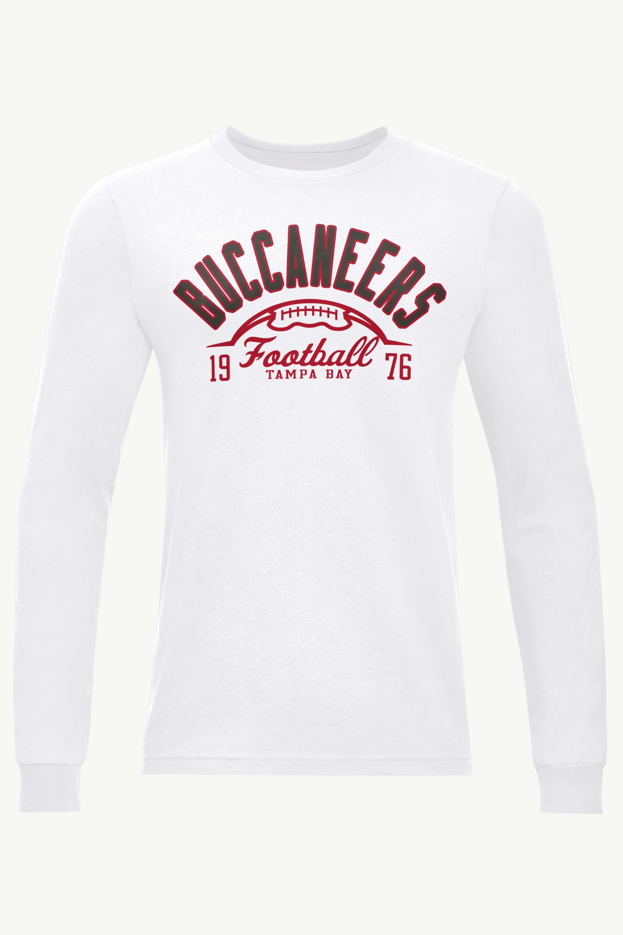 MENS TAMPA BAY BUCCANEERS HALF BALL LONG SLEEVE T SHIRT