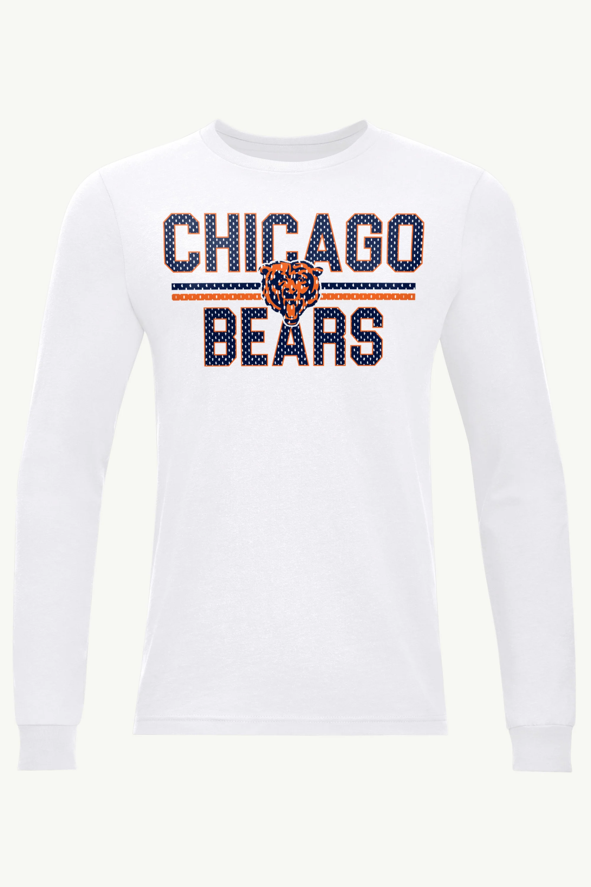 MENS CHICAGO BEARS MESH LOOK LONG SLEEVE T SHIRT