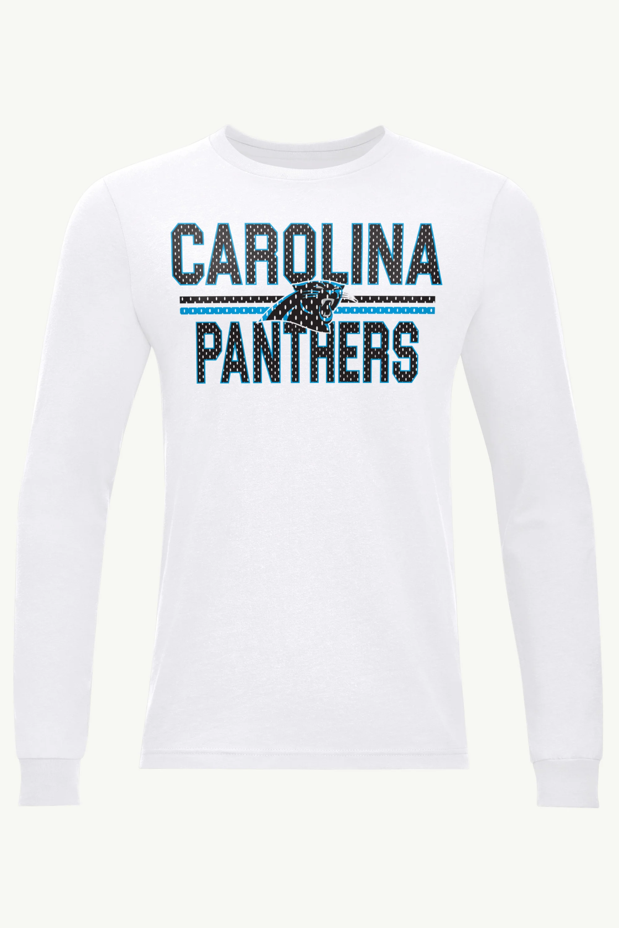 MENS CAROLINA PANTHERS MESH LOOK LONG SLEEVE T SHIRT