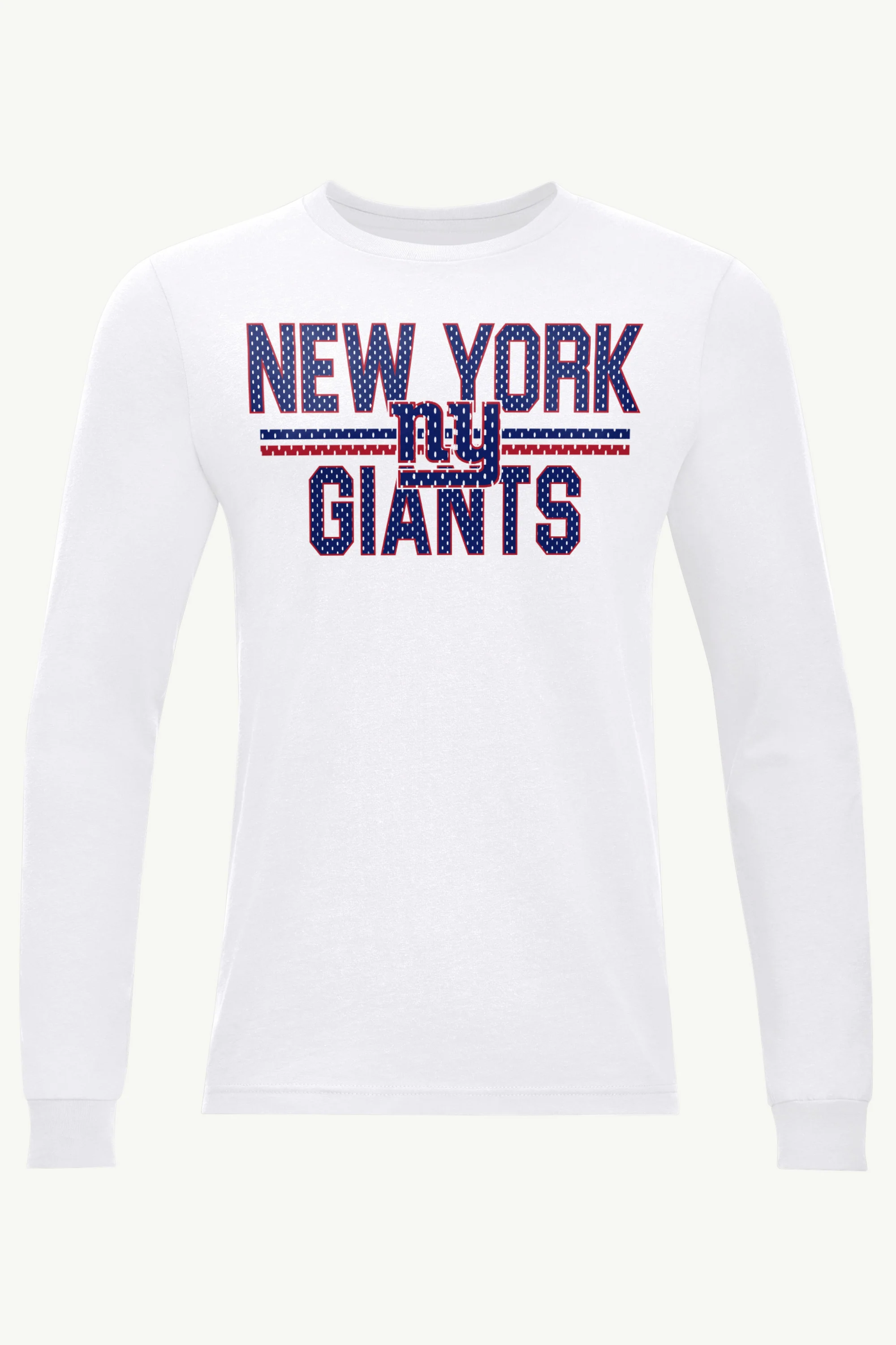 MENS NEW YORK GIANTS MESH LOOK LONG SLEEVE T SHIRT