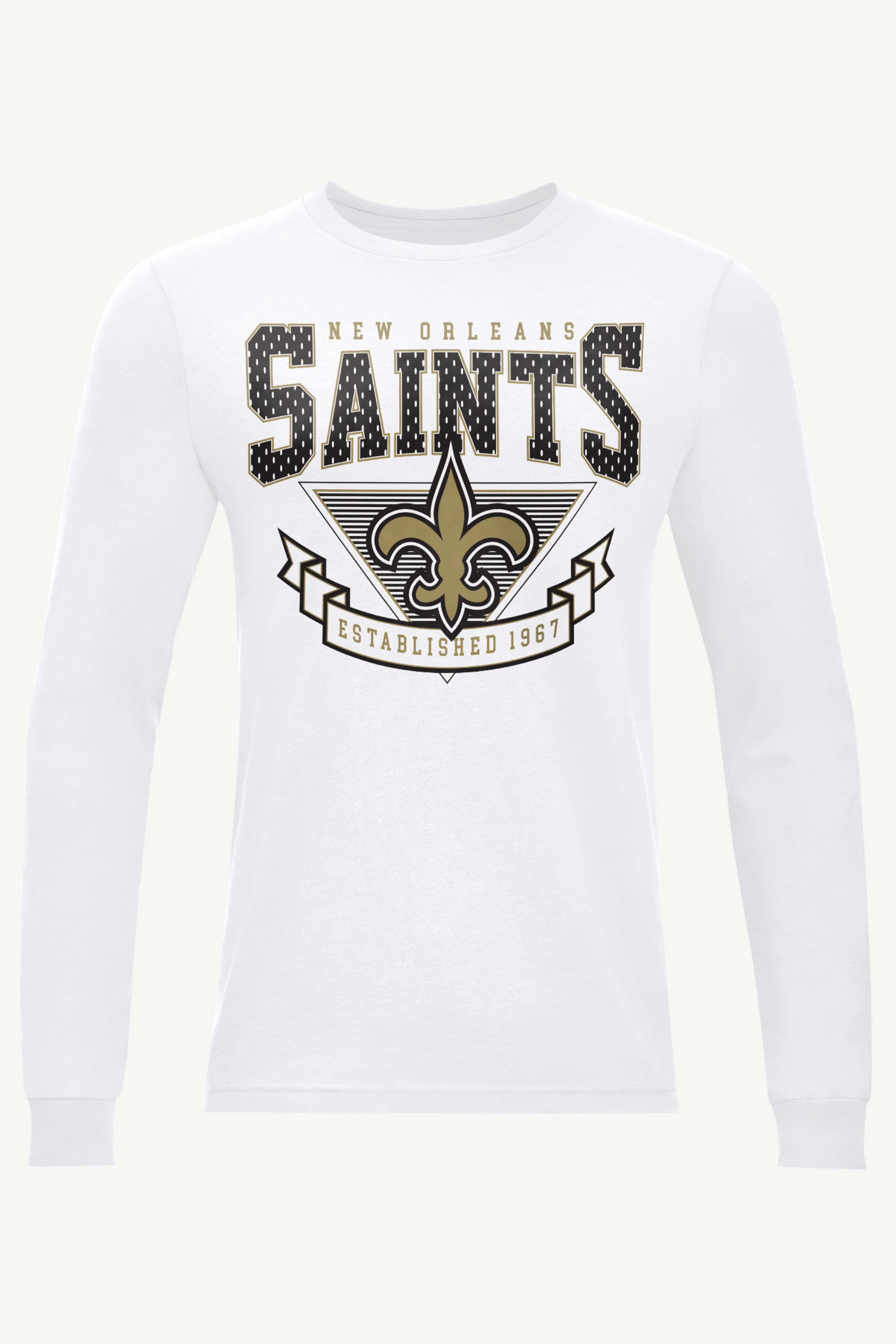 MENS NEW ORLEANS SAINTS 80's INSPIRED LONG SLEEVE T SHIRT