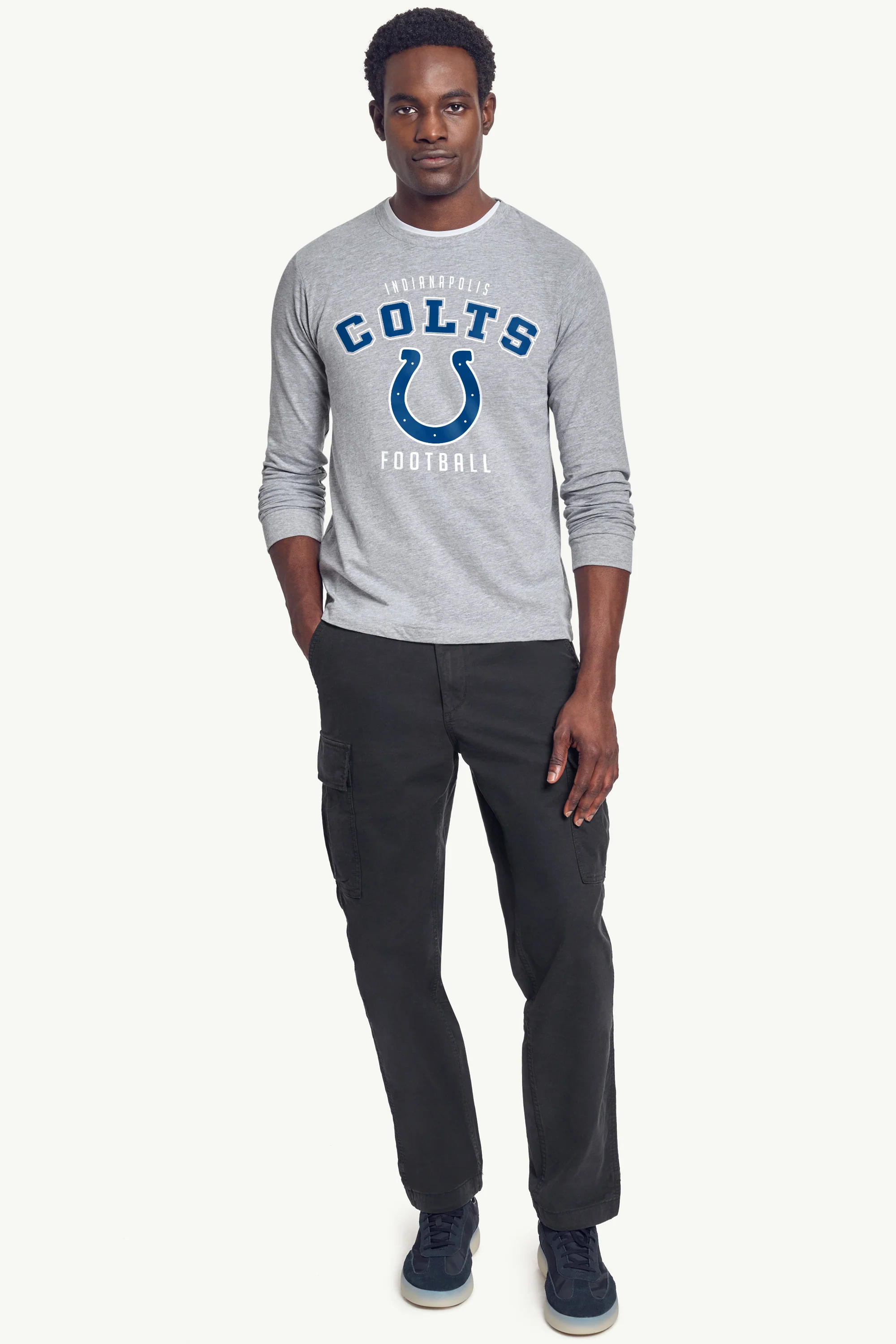 MENS INDIANAPOLIS COLTS LONG SLEEVE T SHIRT - Image 3