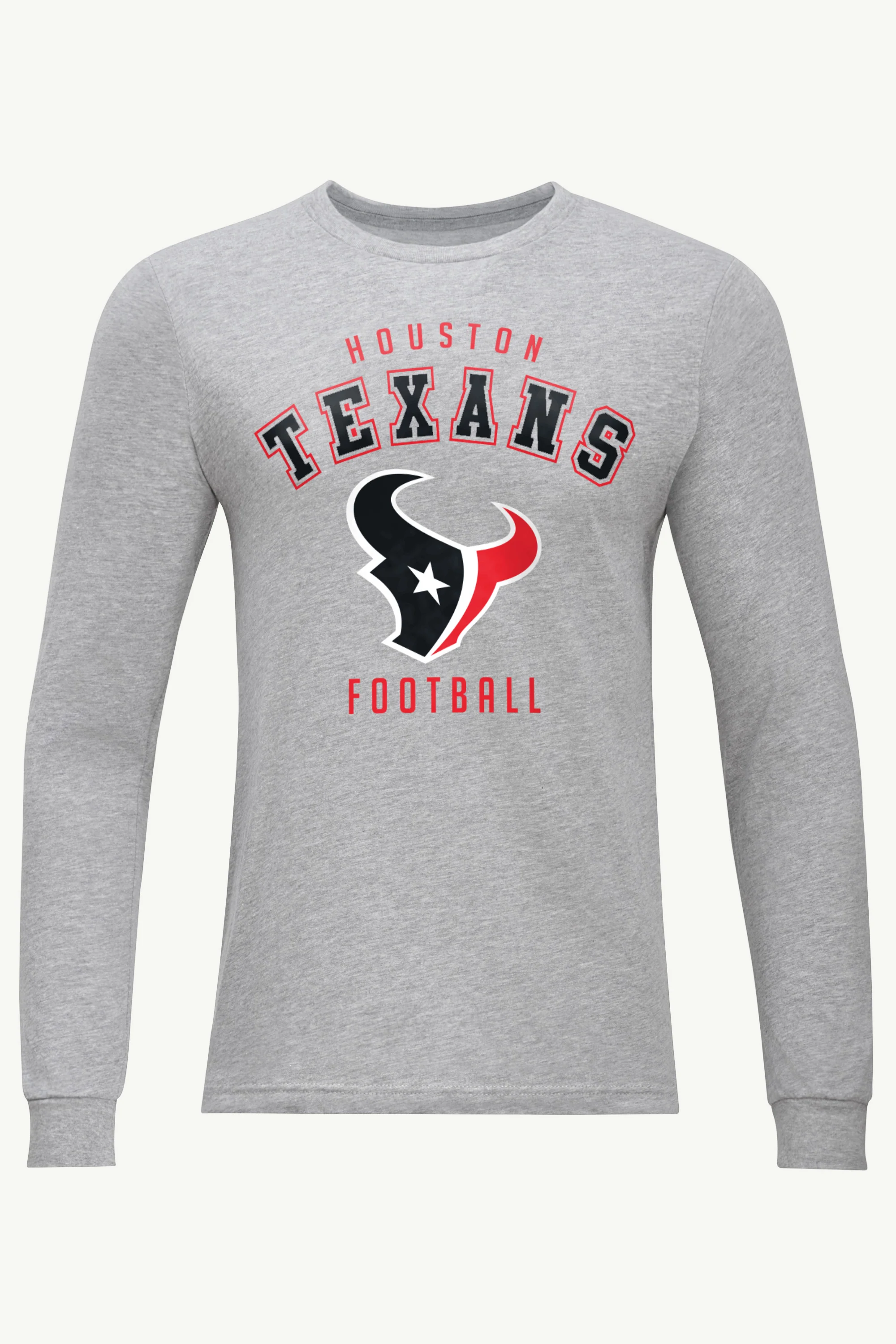 MENS HOUSTON TEXANS LONG SLEEVE T SHIRT