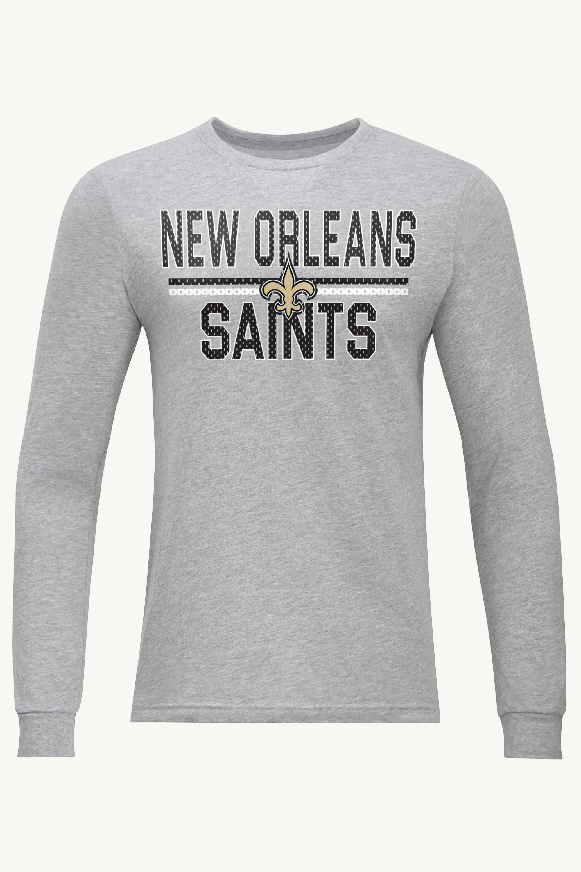 MENS NEW ORLEANS SAINTS MESH LOOK LONG SLEEVE T SHIRT