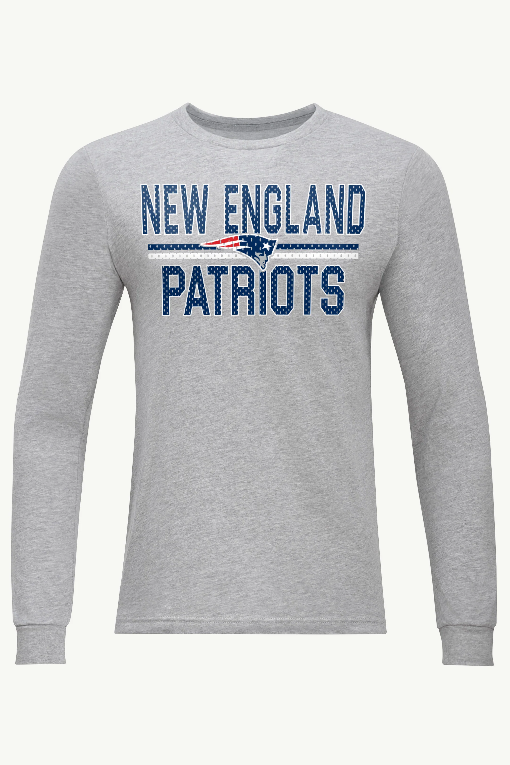 MENS NEW ENGLAND PATRIOTS MESH LOOK LONG SLEEVE T SHIRT
