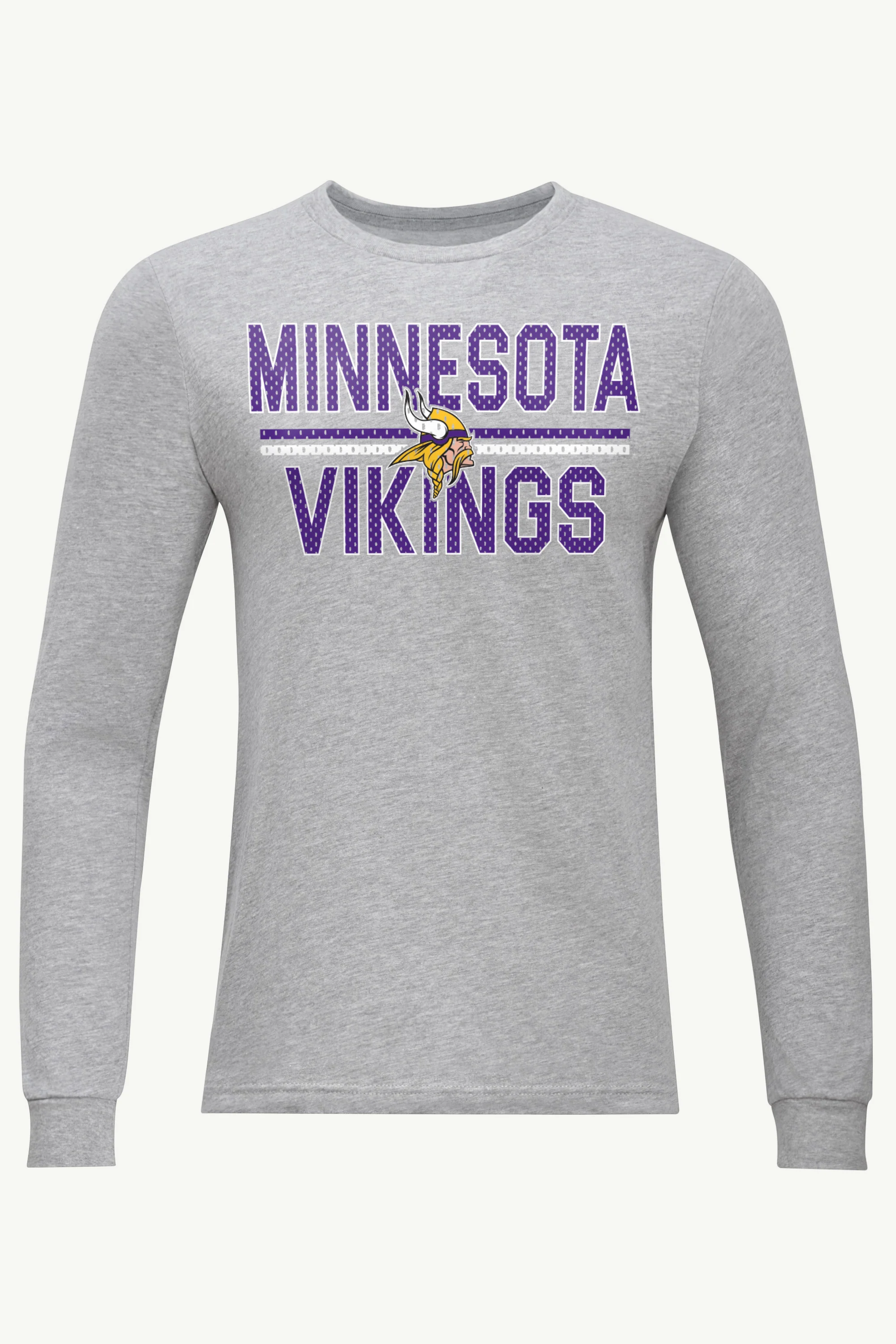 MENS MINNESOTA VIKINGS MESH LOOK LONG SLEEVE T SHIRT