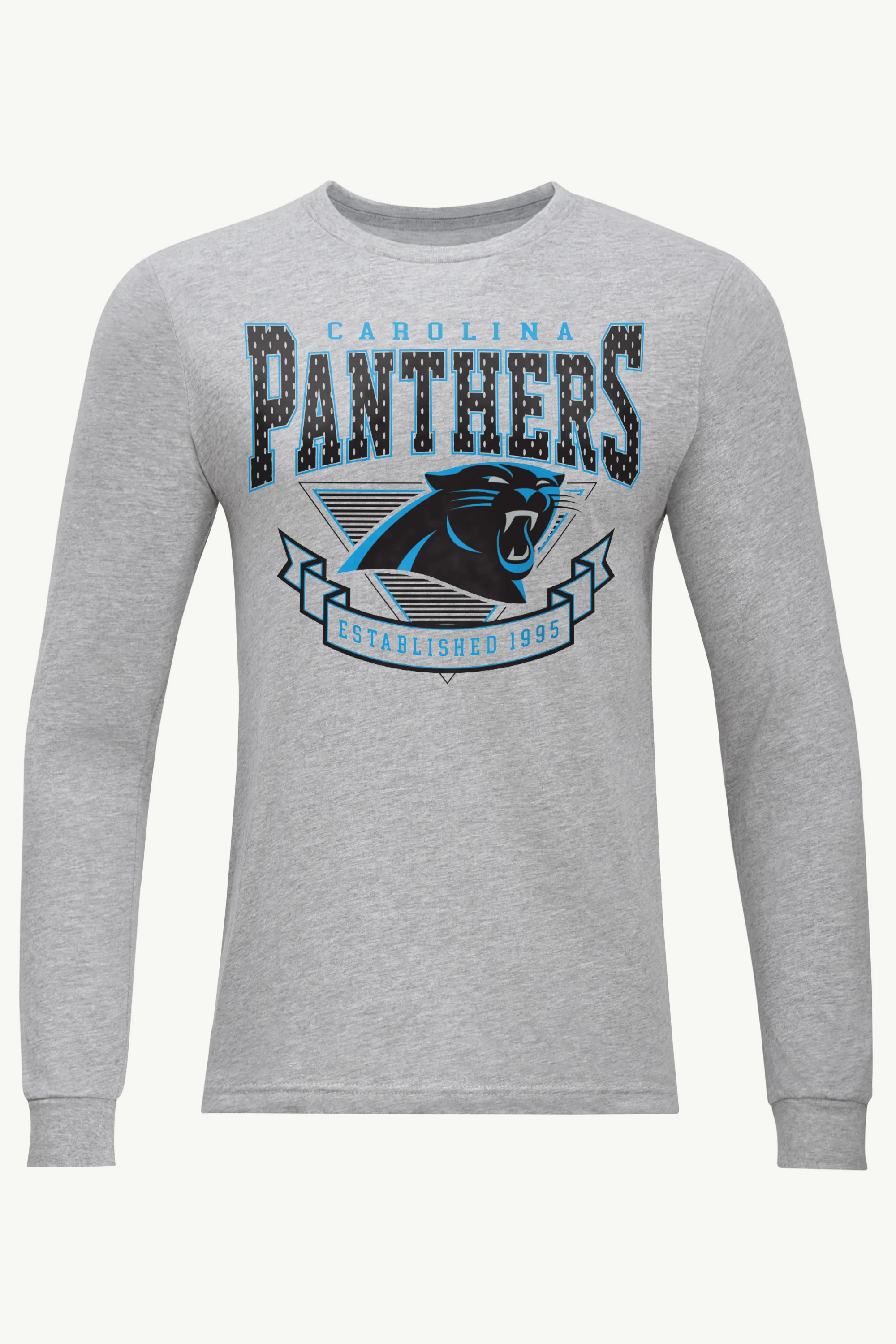 MENS CAROLINA PANTHERS 80's INSPIRED LONG SLEEVE T SHIRT