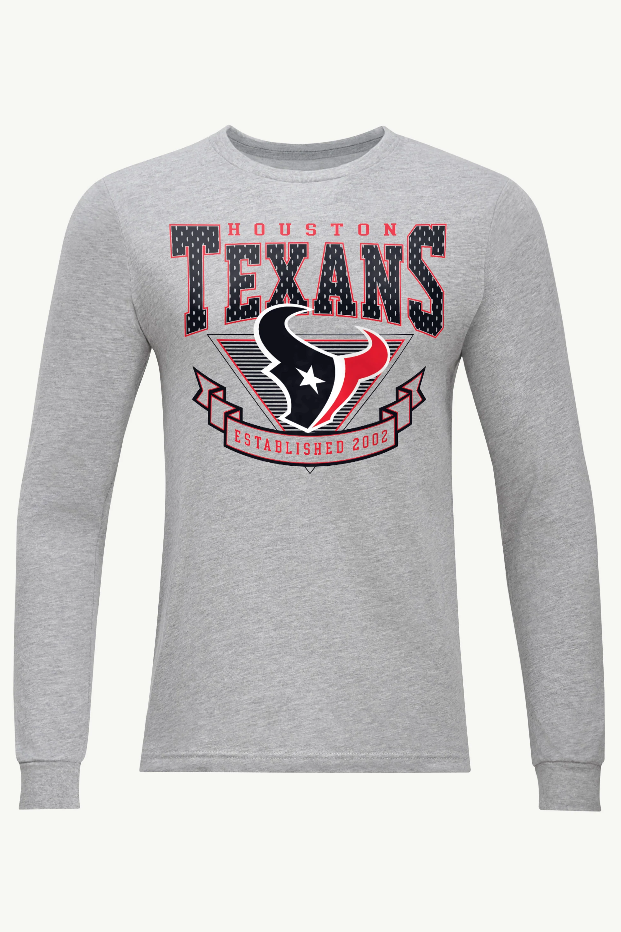 MENS HOUSTON TEXANS 80's INSPIRED LONG SLEEVE T SHIRT