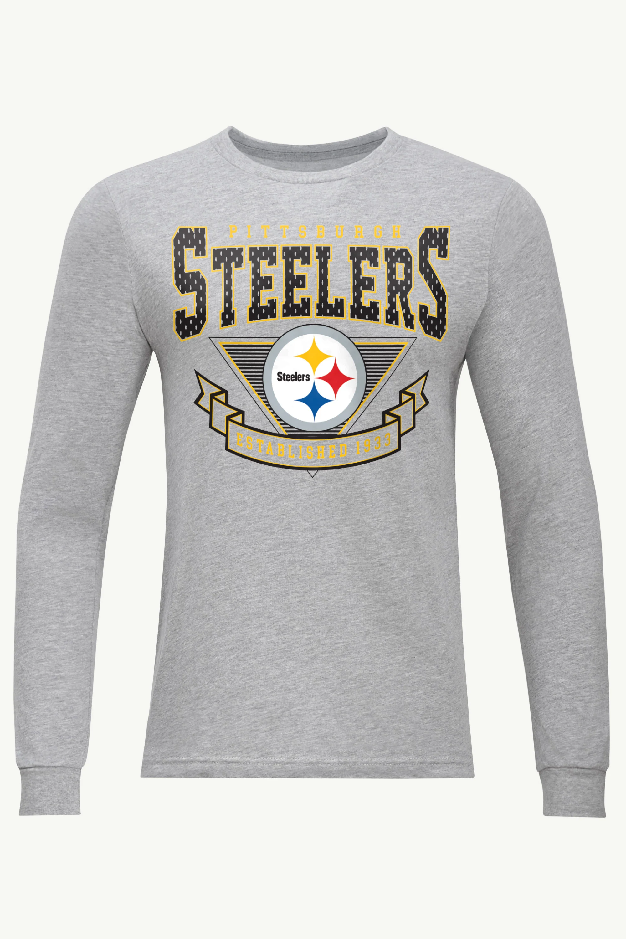 MENS PITTSBURGH STEELERS 80's INSPIRED LONG SLEEVE T SHIRT