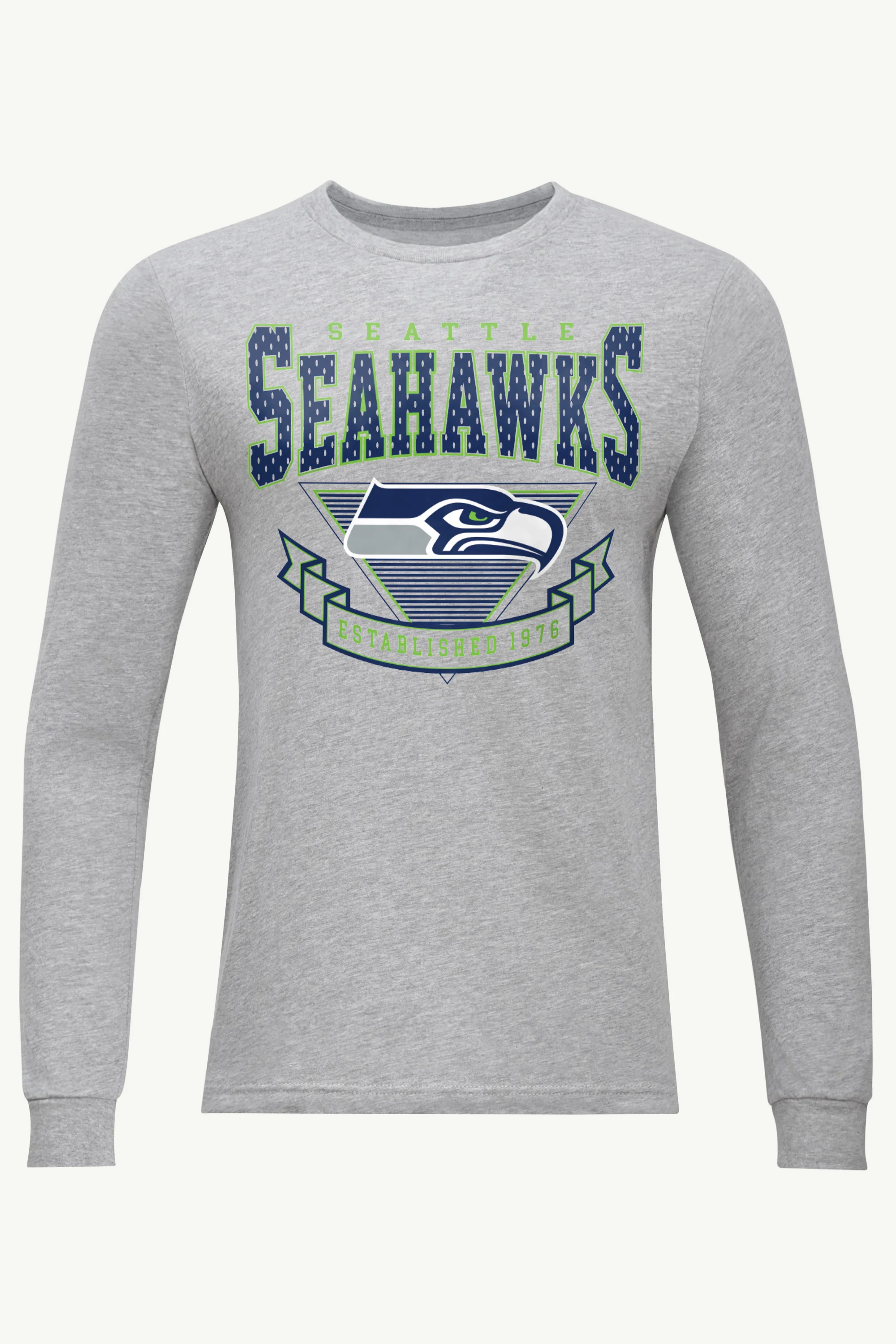 MENS SEATTLE SEAHAWKS 80's INSPIRED LONG SLEEVE T SHIRT