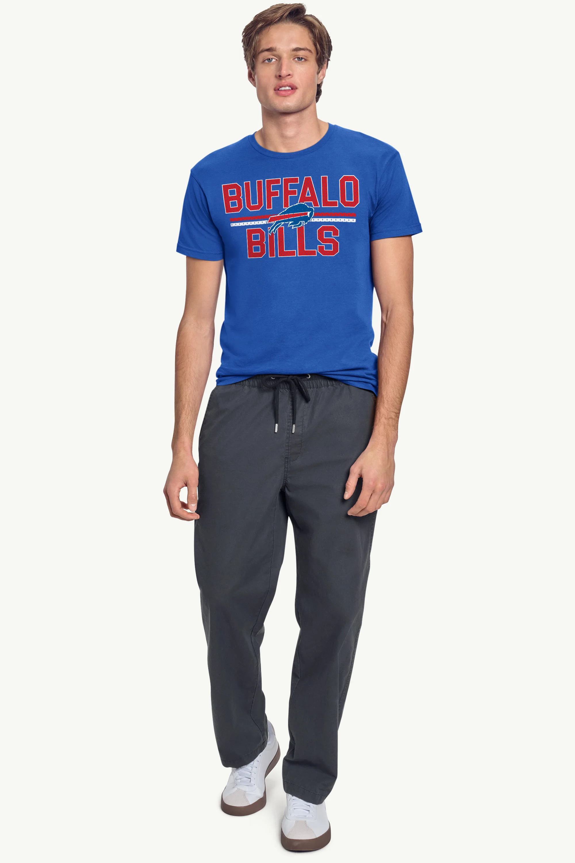 MENS BUFFALO BILLS MESH LOOK T SHIRT - Image 3