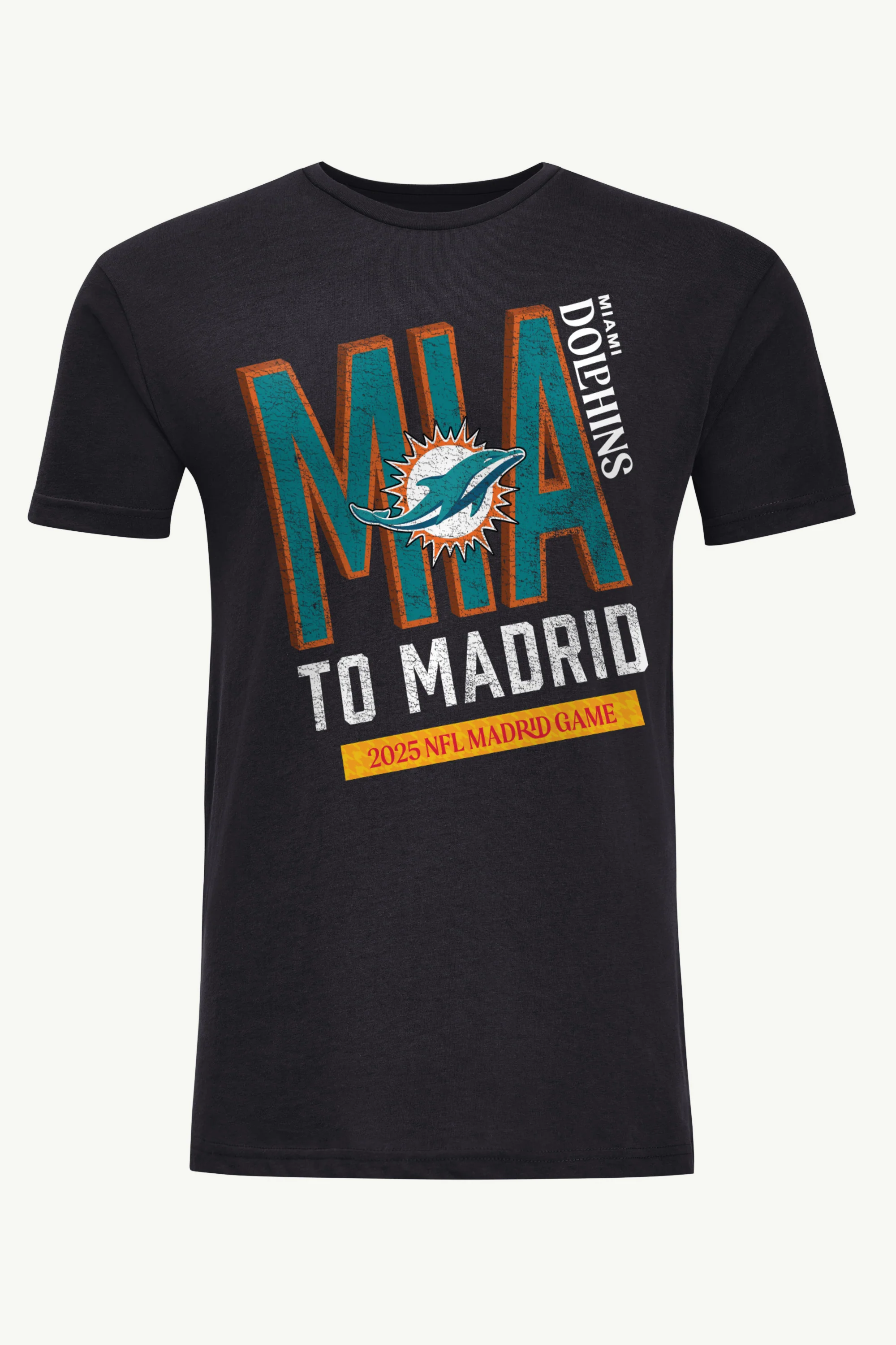 MENS MIAMI DOLPHINS TO MADRID WE GO T SHIRT