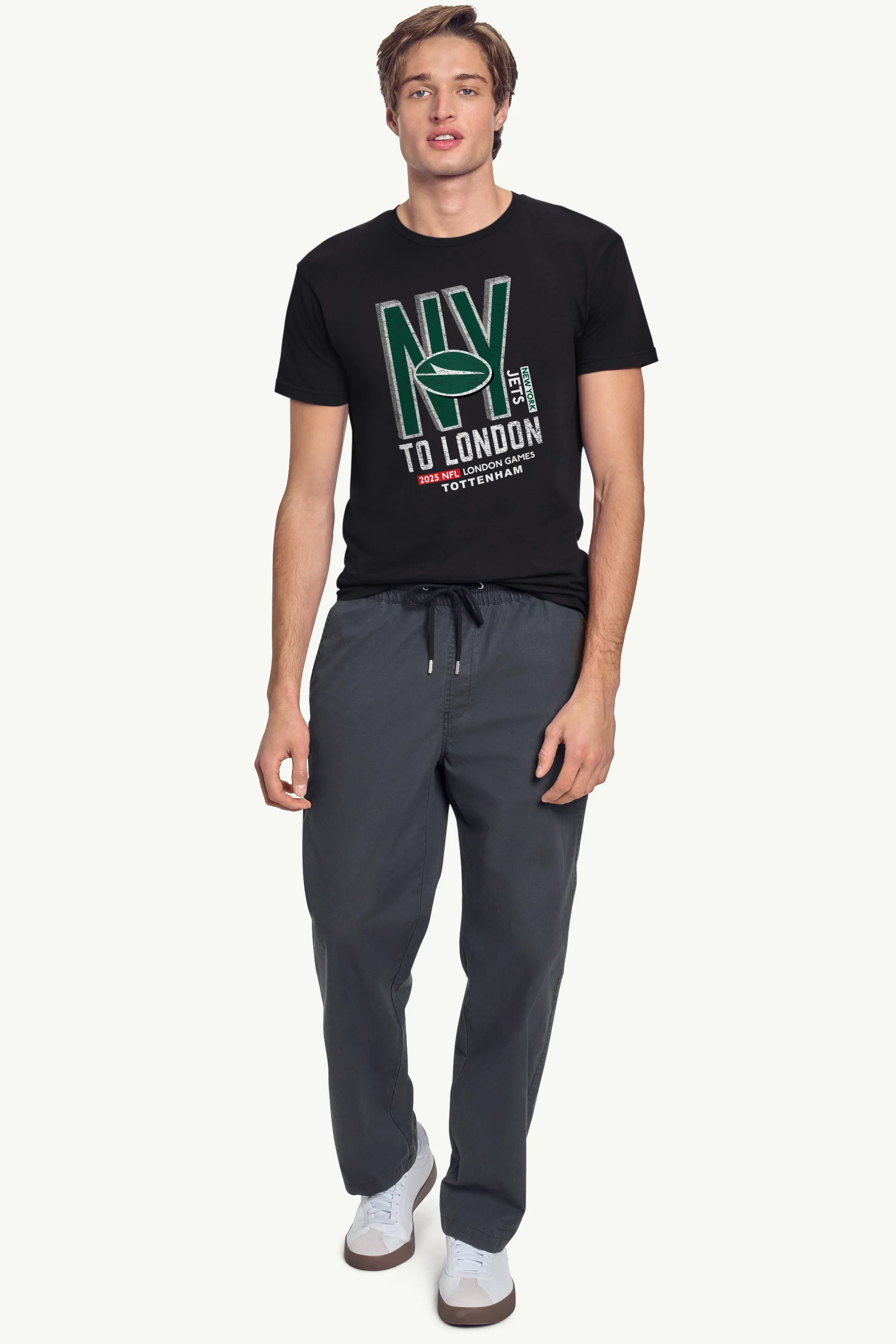 MENS NEW YORK JETS TO LONDON WE GO T SHIRT - Image 3