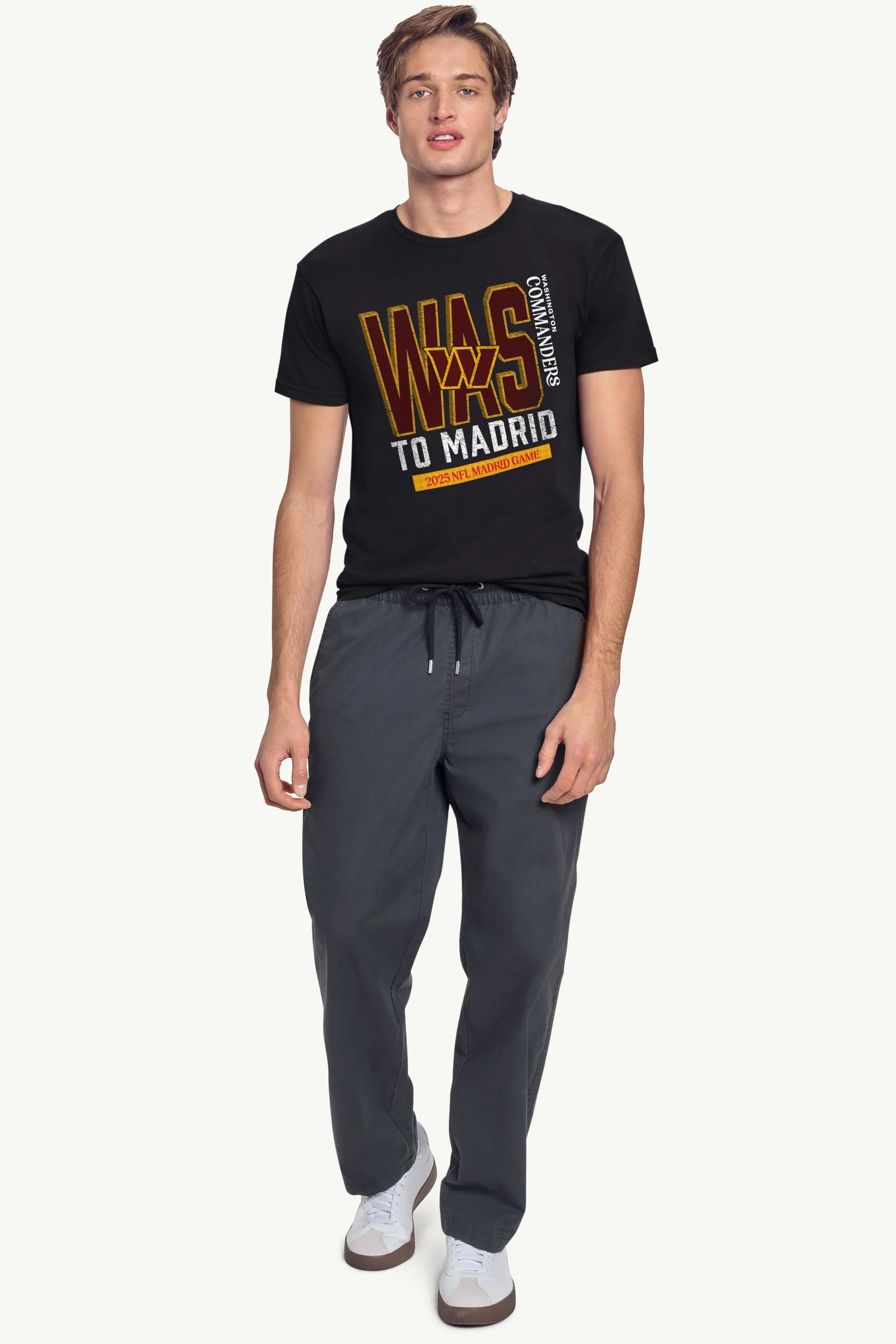 MENS WASHINGTON COMMANDERS TO MADRID WE GO T SHIRT - Image 3