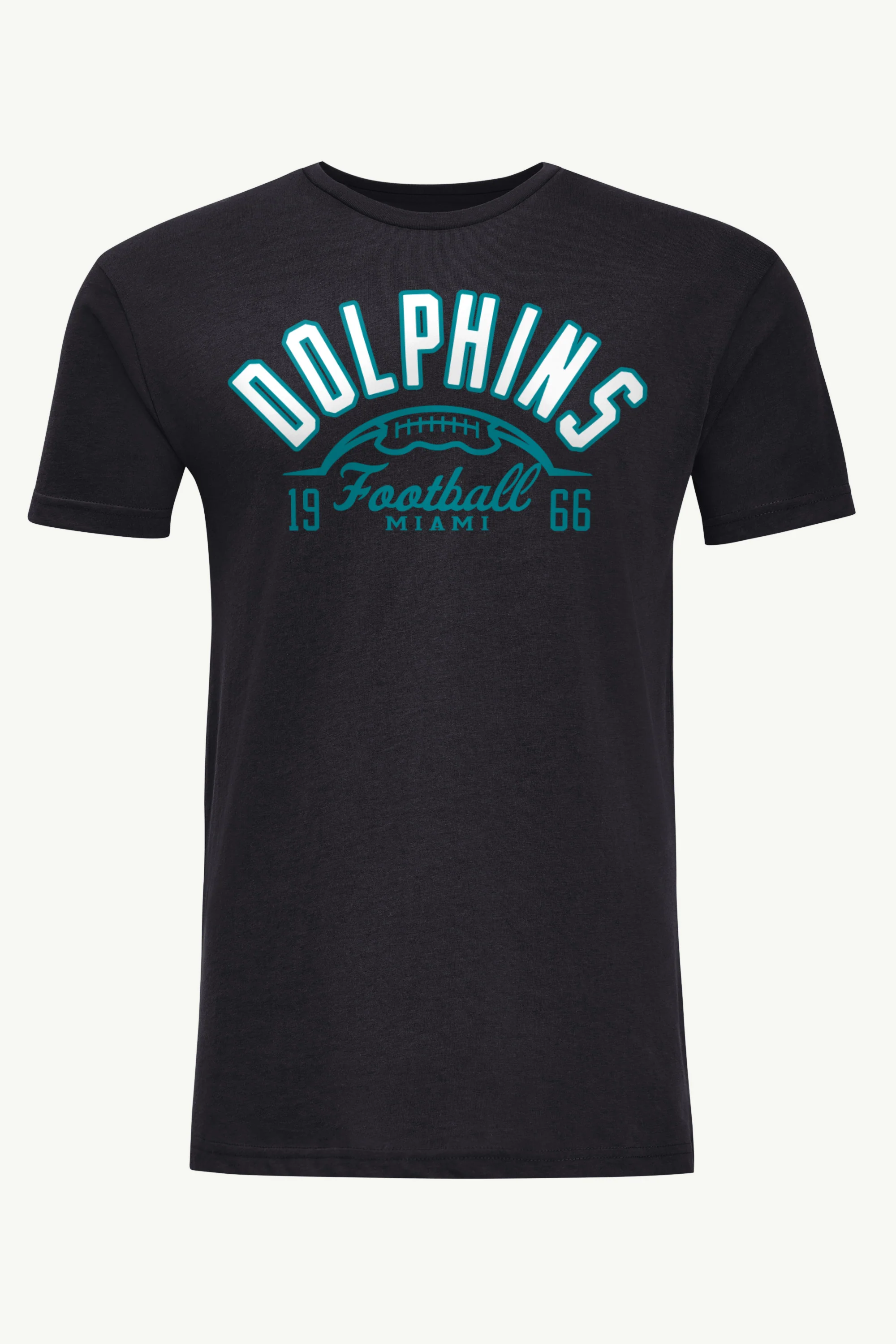 MENS MIAMI DOLPHINS HALF BALL T SHIRT