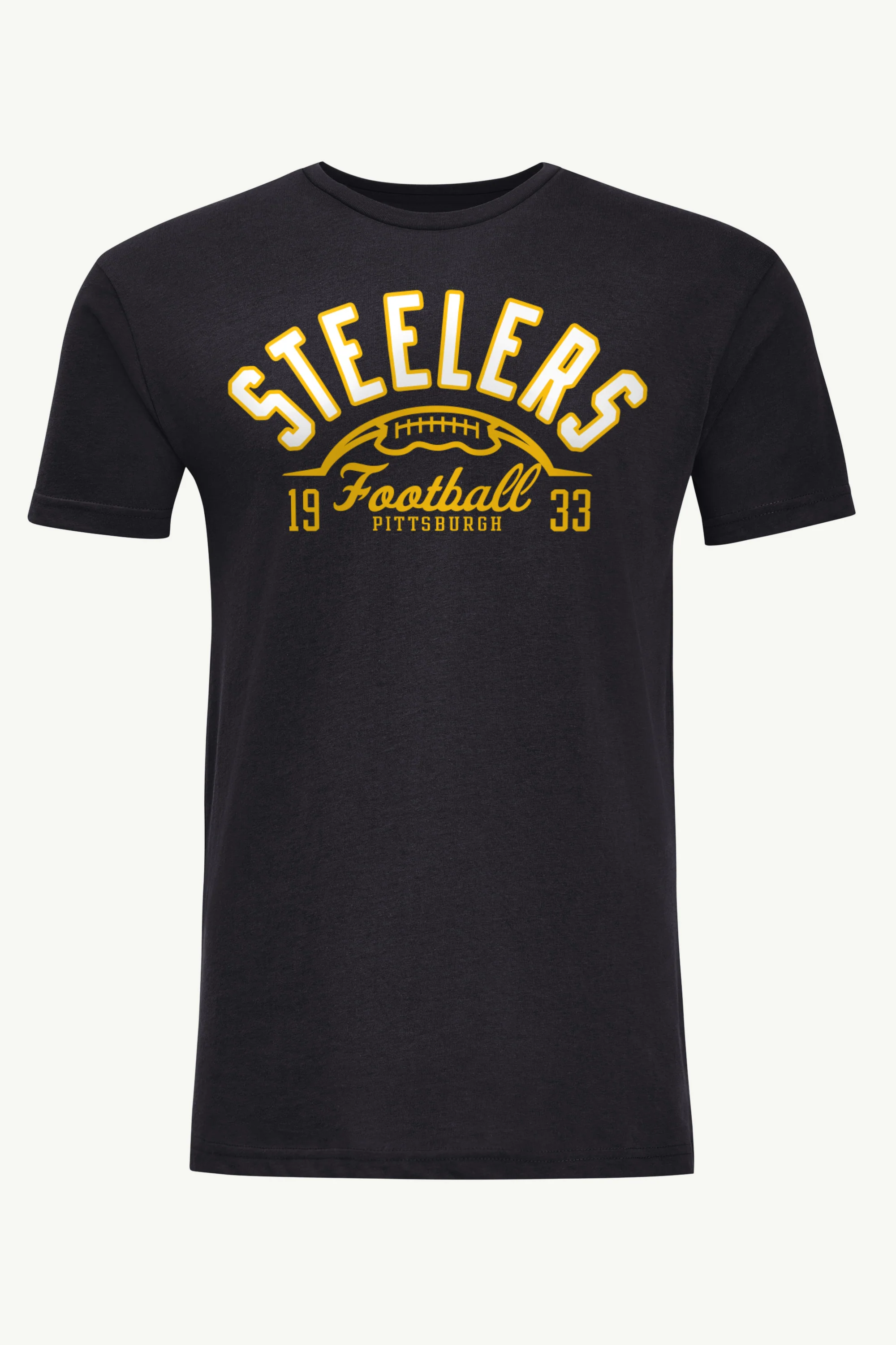 MENS PITTSBURGH STEELERS HALF BALL T SHIRT