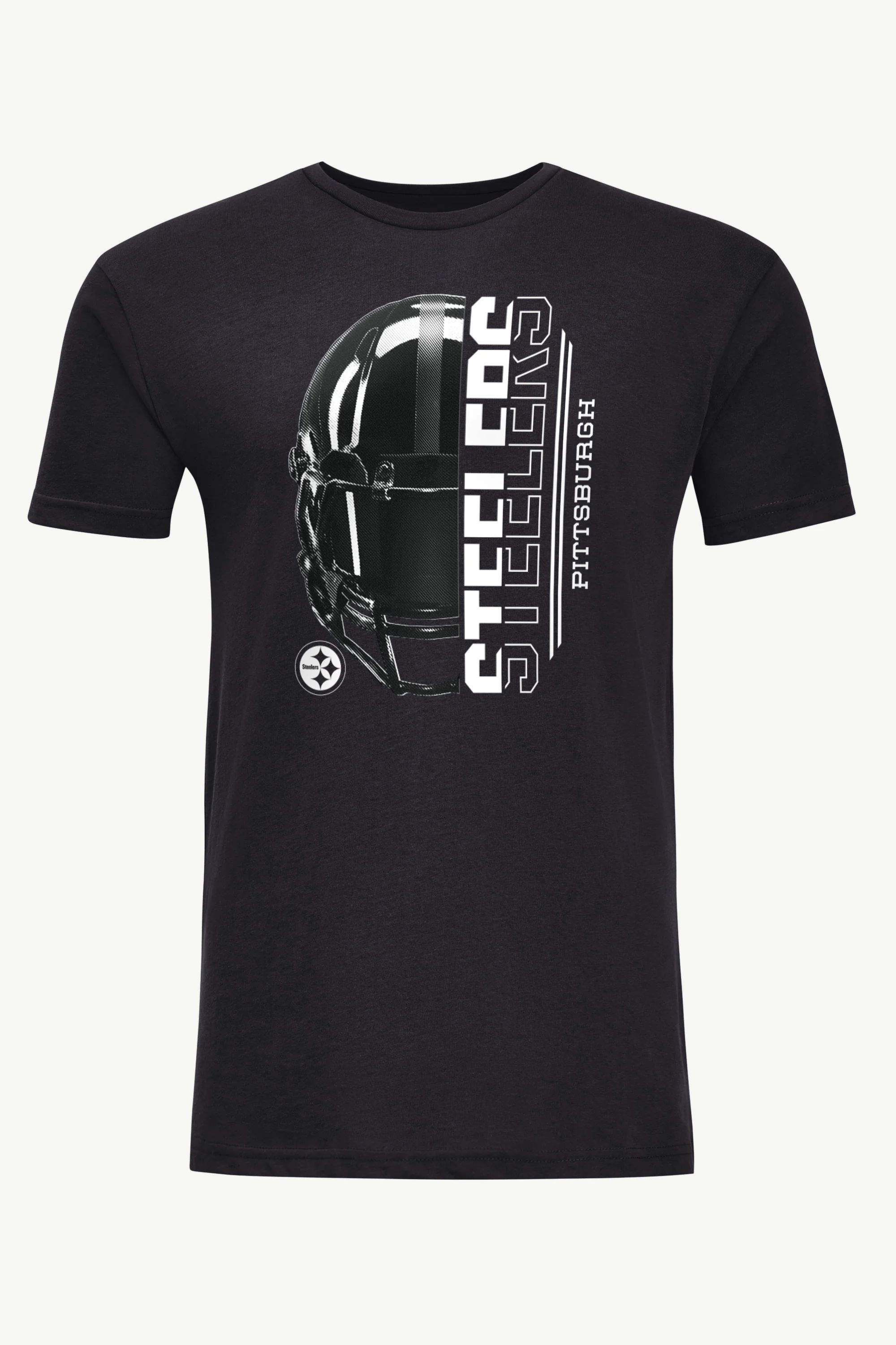 MENS PITTSBURGH STEELERS HALF HELMET T SHIRT