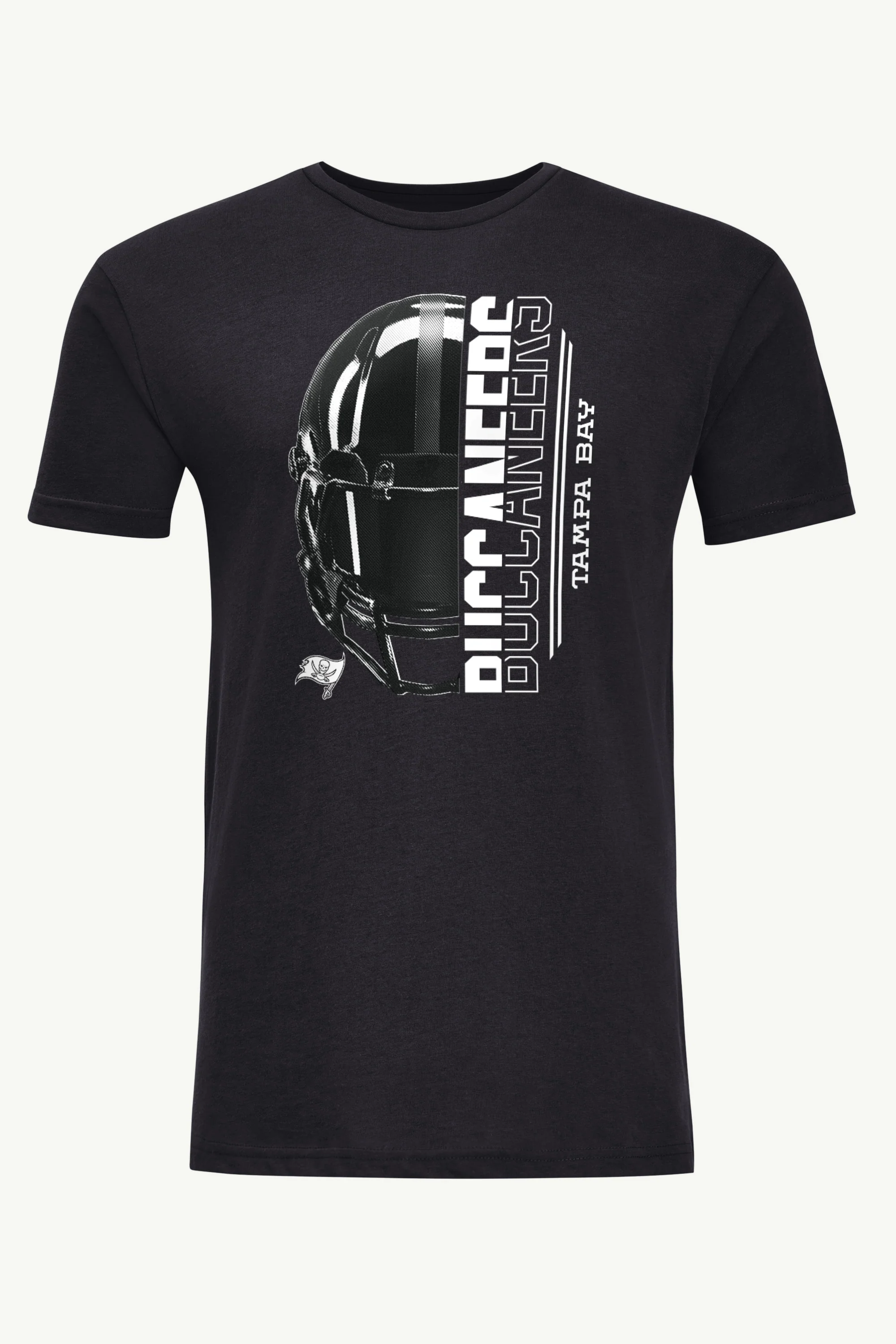 MENS TAMPA BAY BUCCANEERS HALF HELMET T SHIRT