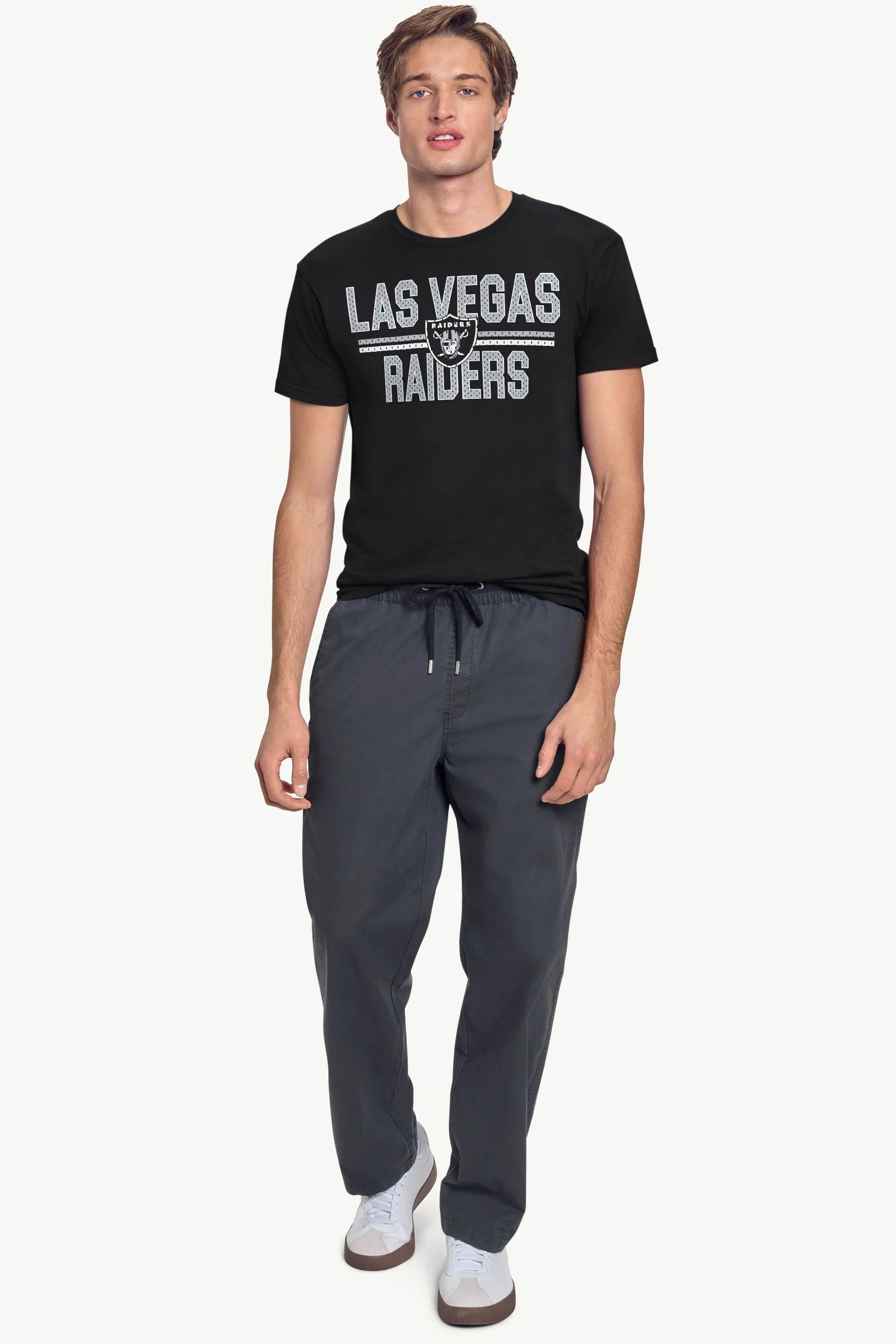 MENS LAS VEGAS RAIDERS MESH LOOK T SHIRT - Image 3