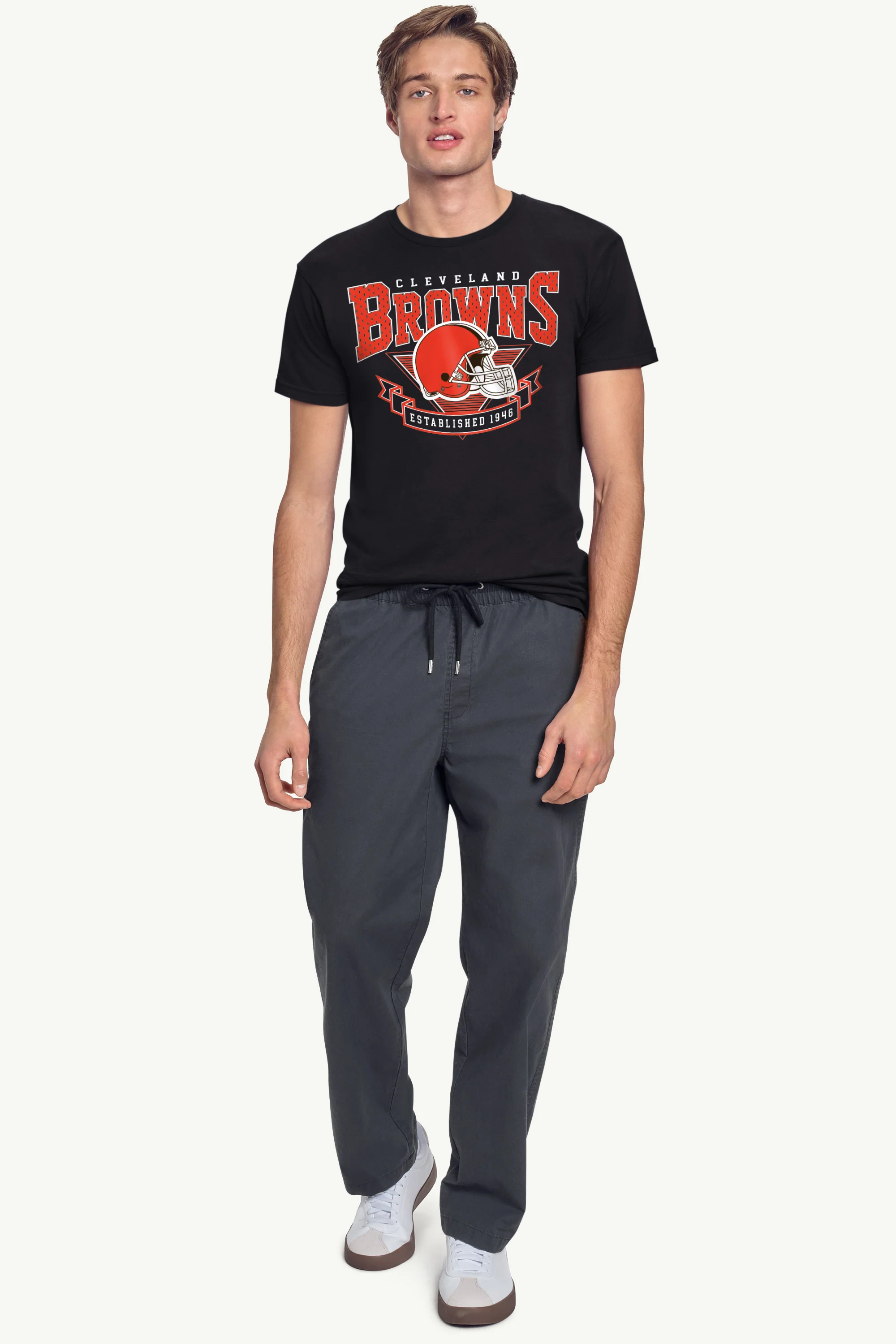 MENS CLEVELAND BROWNS 80's INSPIRED T SHIRT - Image 3