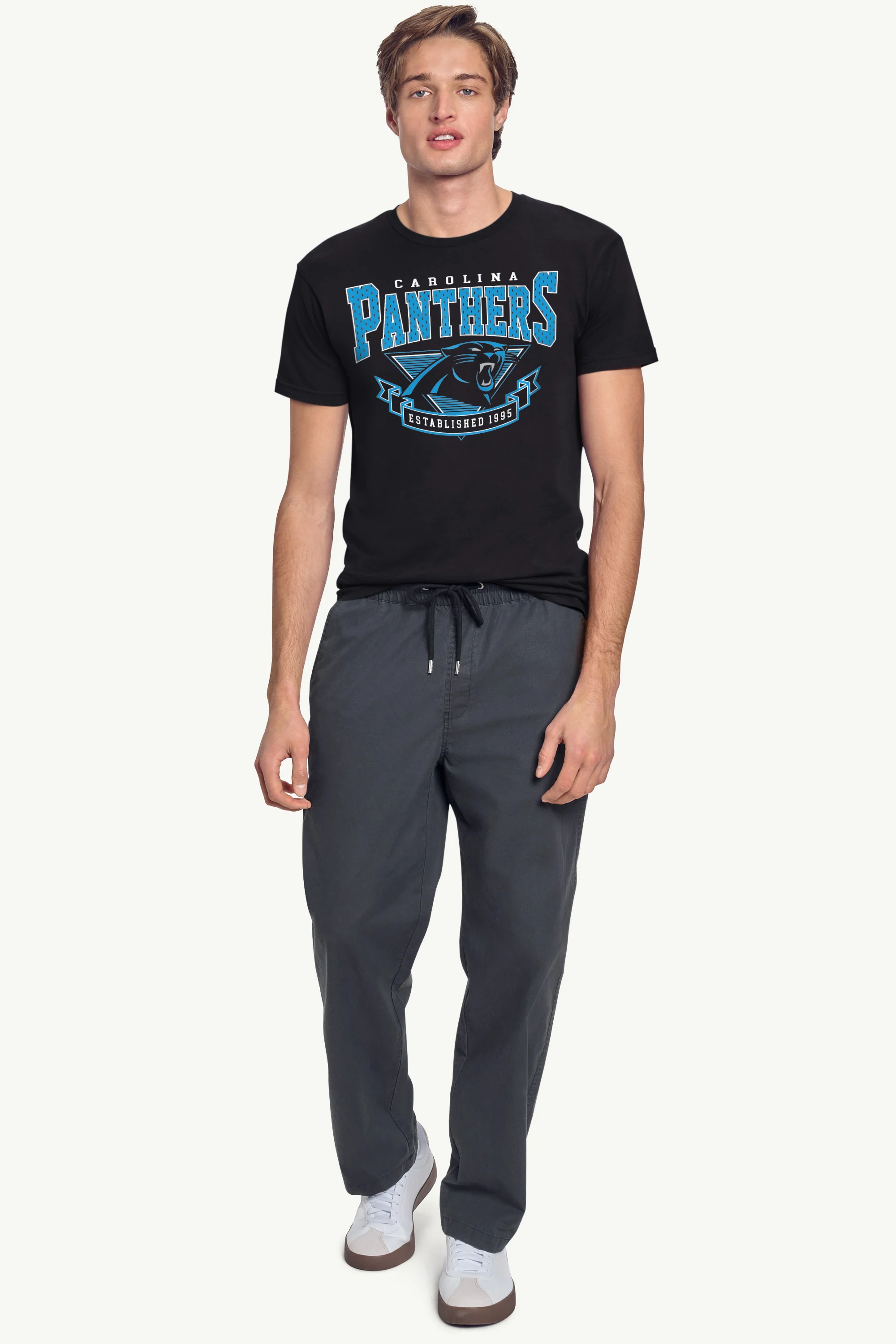MENS CAROLINA PANTHERS 80's INSPIRED T SHIRT - Image 3