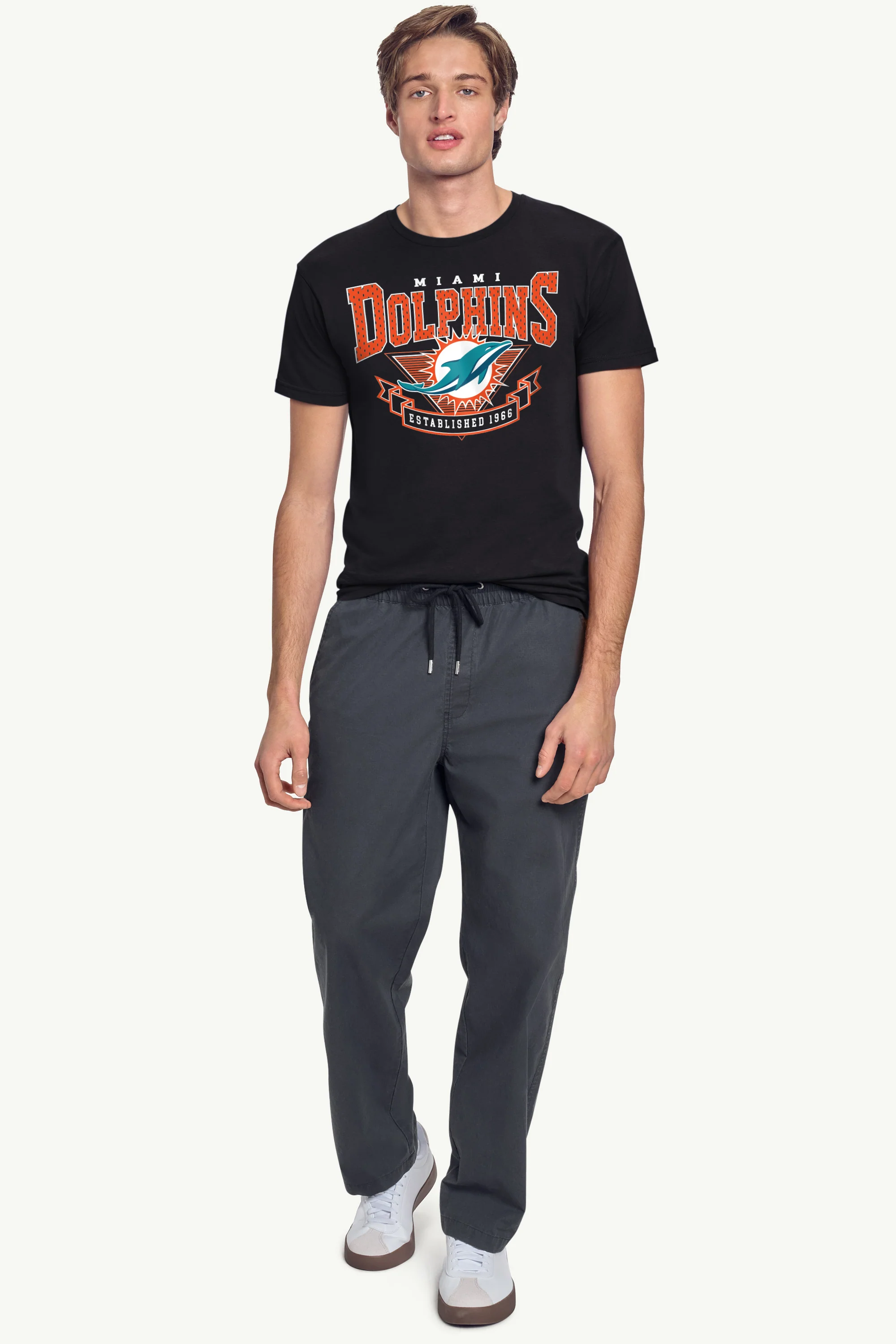 MENS MIAMI DOLPHINS 80's INSPIRED T SHIRT - Image 3