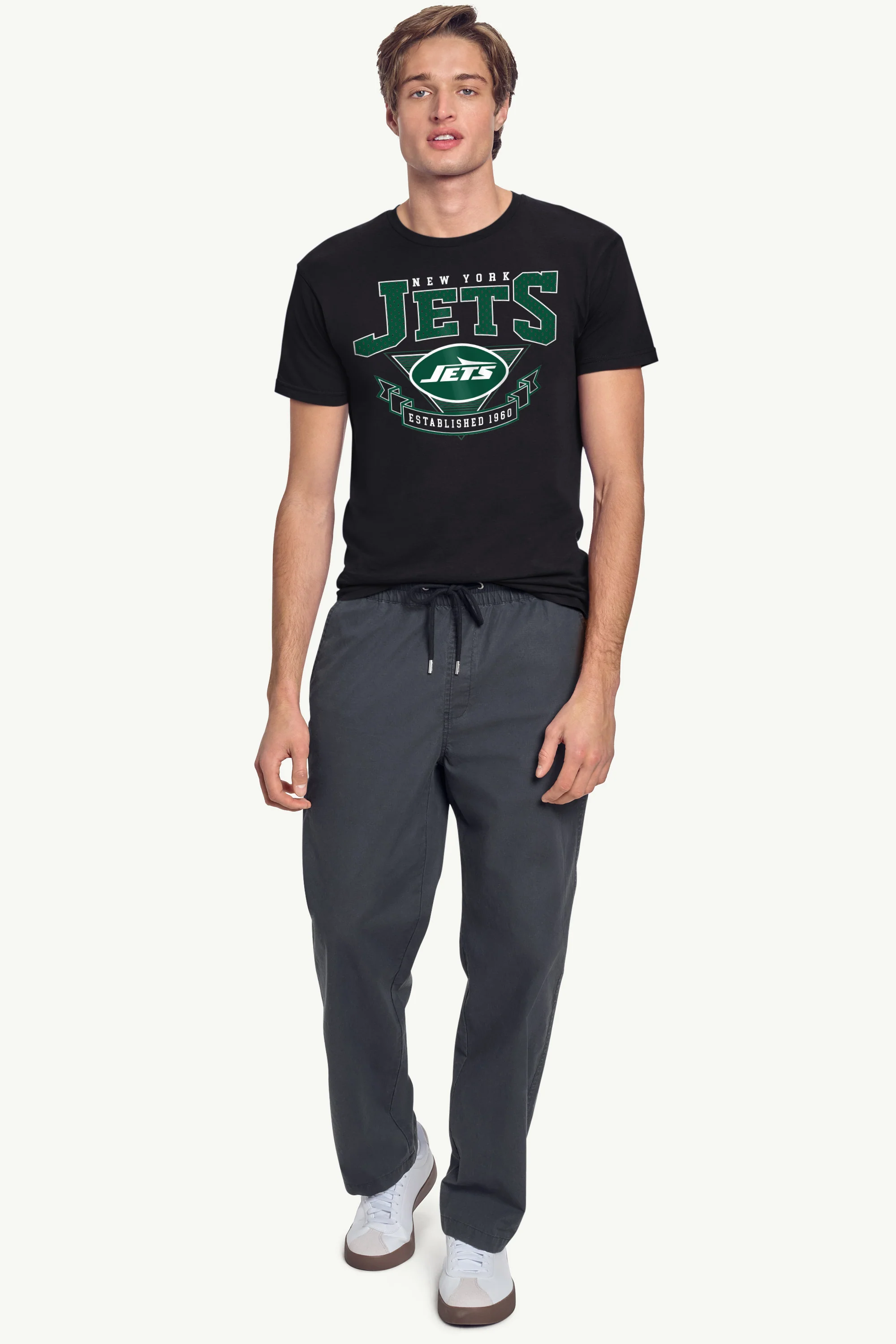 MENS NEW YORK JETS 80's INSPIRED T SHIRT - Image 3