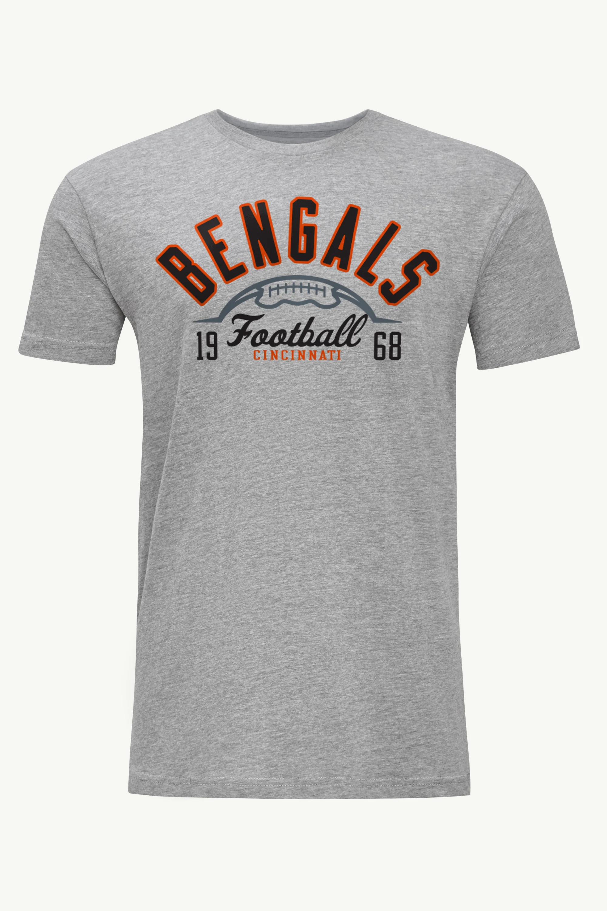 MENS CINCINATTI BENGALS HALF BALL T SHIRT