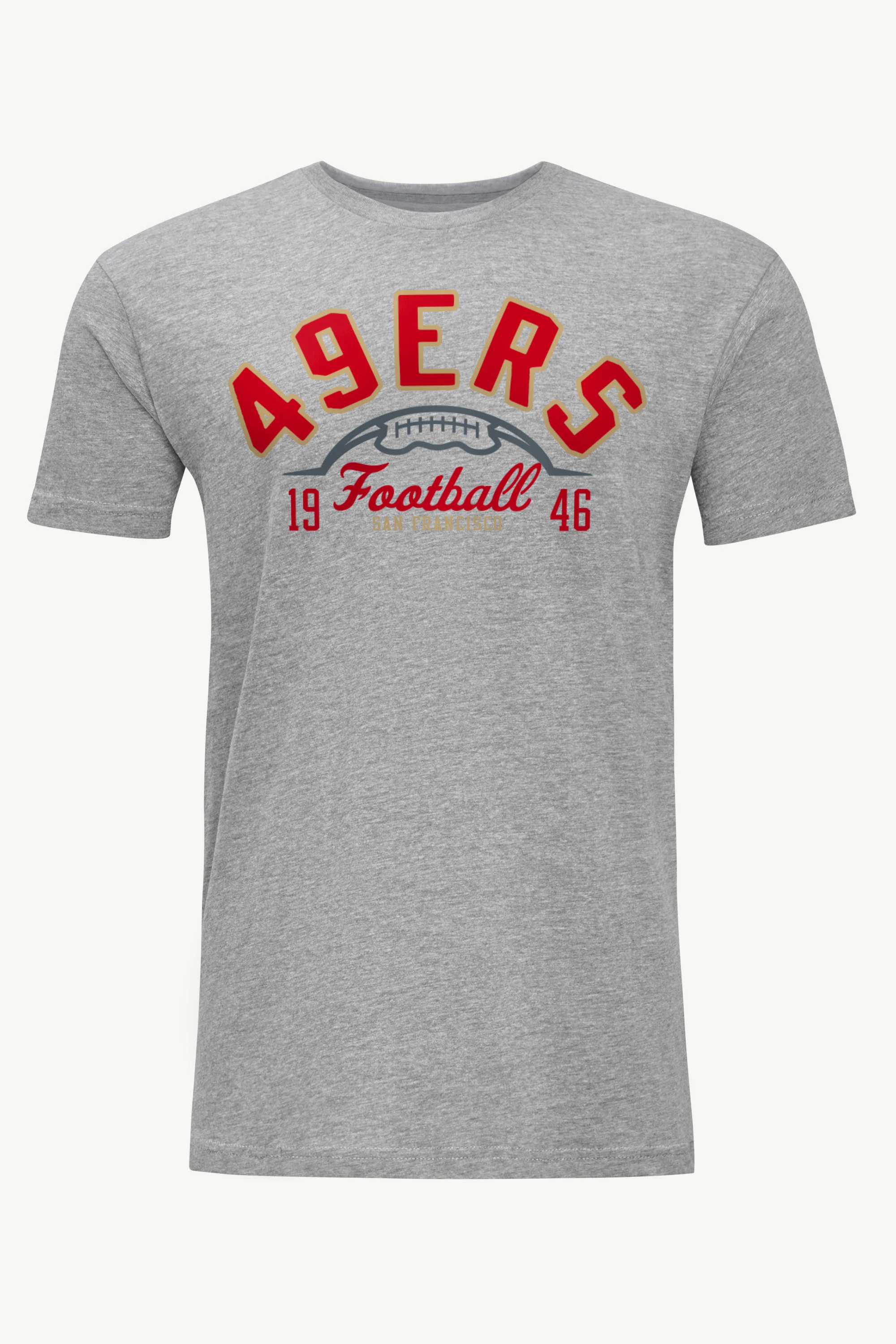MENS SAN FRANCISCO 49ERS HALF BALL T SHIRT