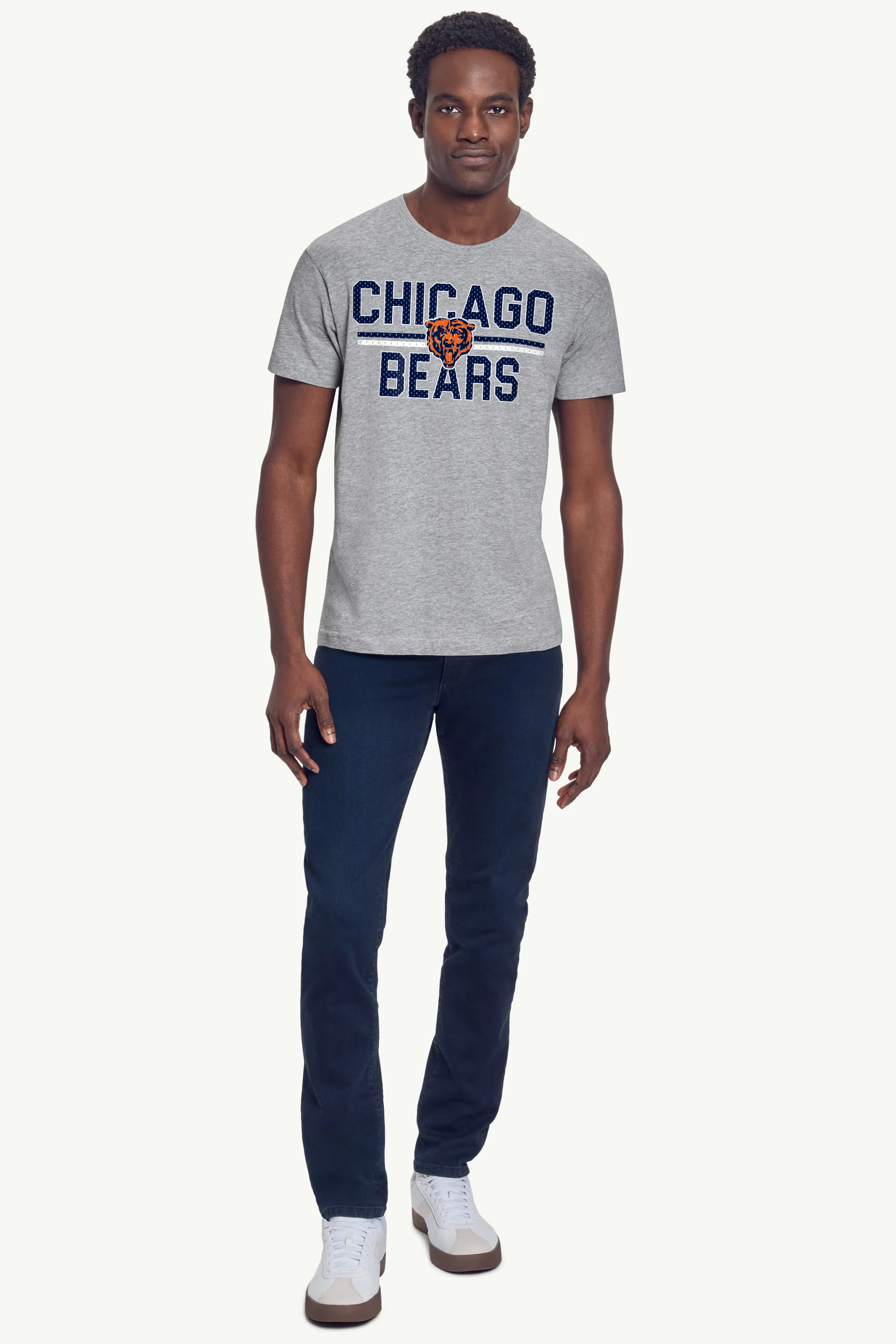 MENS CHICAGO BEARS MESH LOOK T SHIRT - Image 3