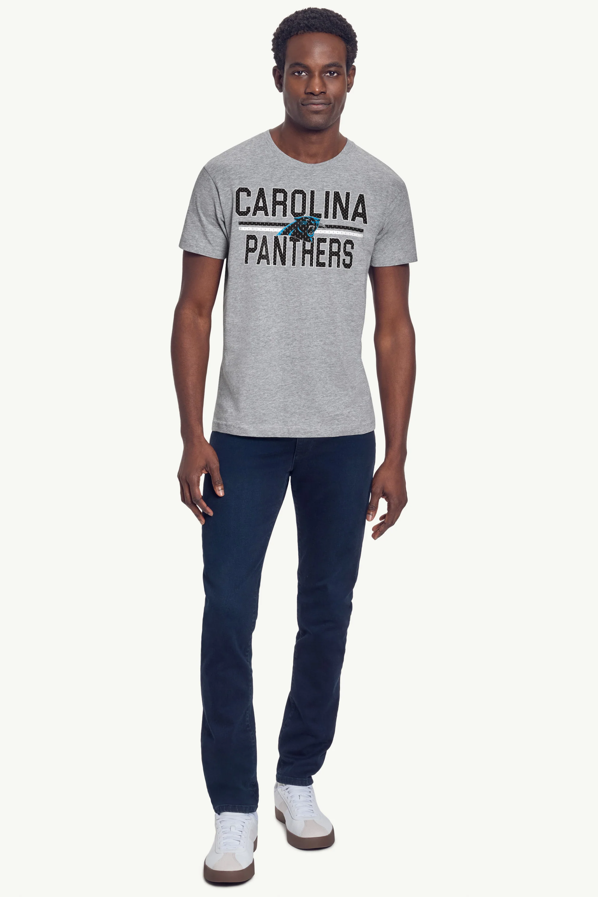 MENS CAROLINA PANTHERS MESH LOOK T SHIRT - Image 3