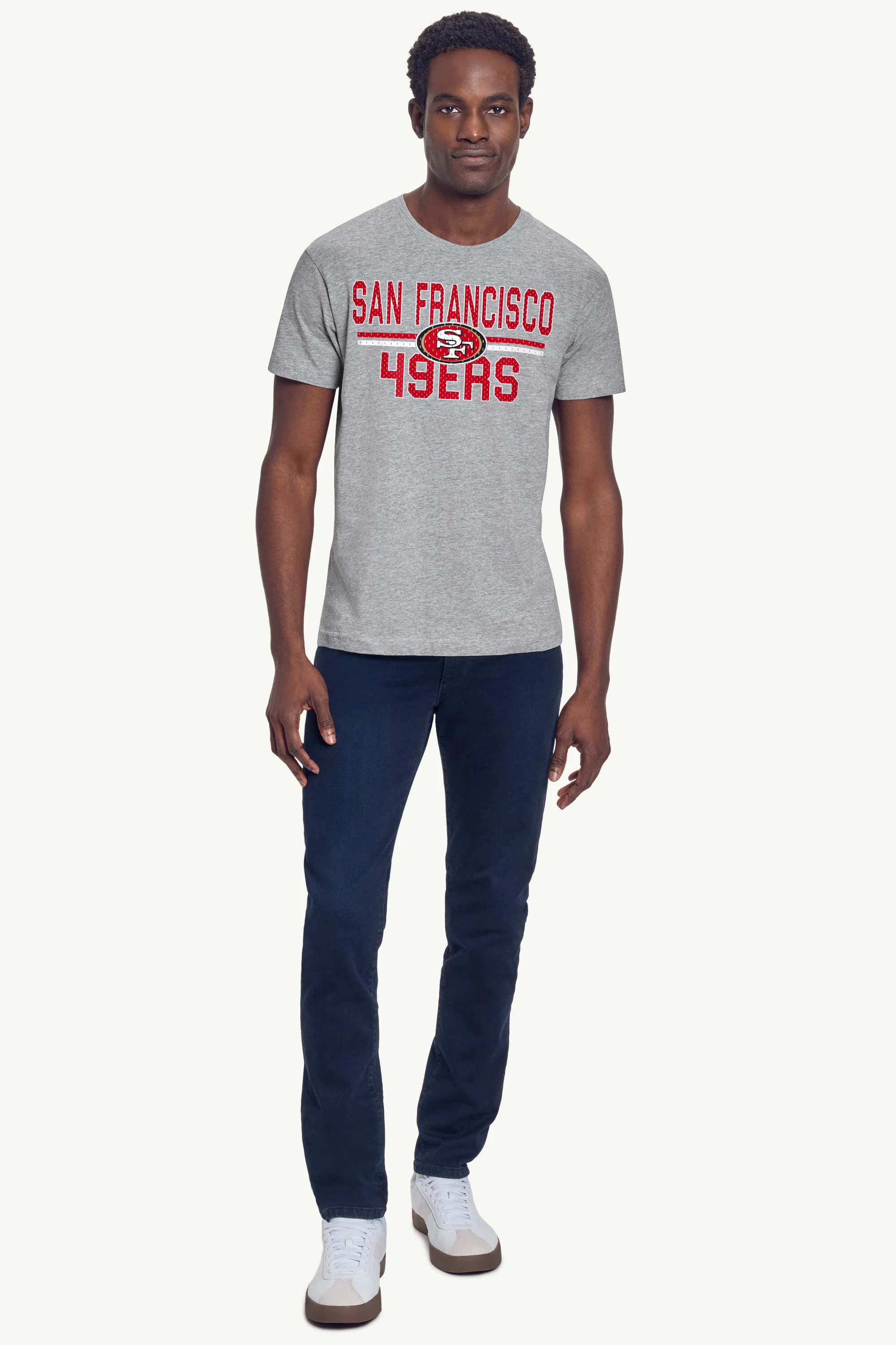 MENS SAN FRANCISCO 49ERs MESH LOOK T SHIRT - Image 3