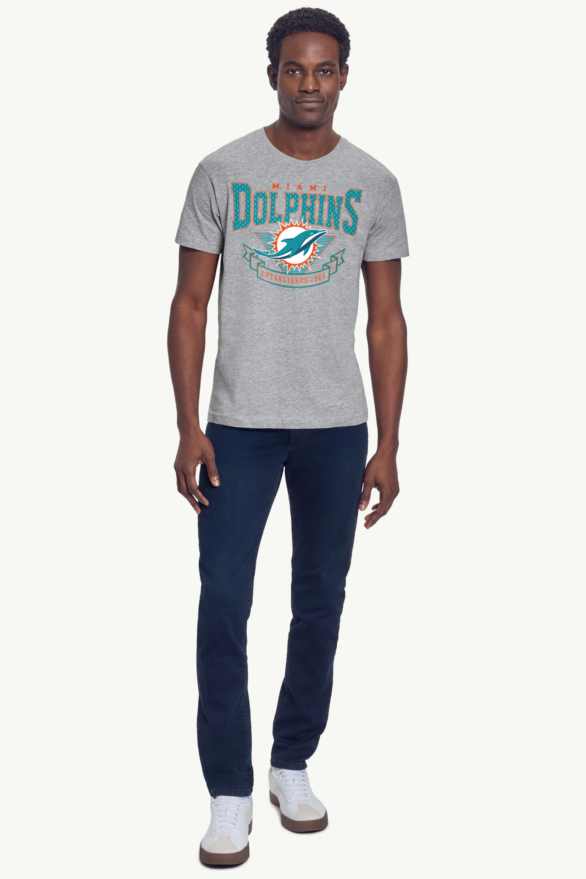 MENS MIAMI DOLPHINS 80's INSPIRED T SHIRT - Image 3