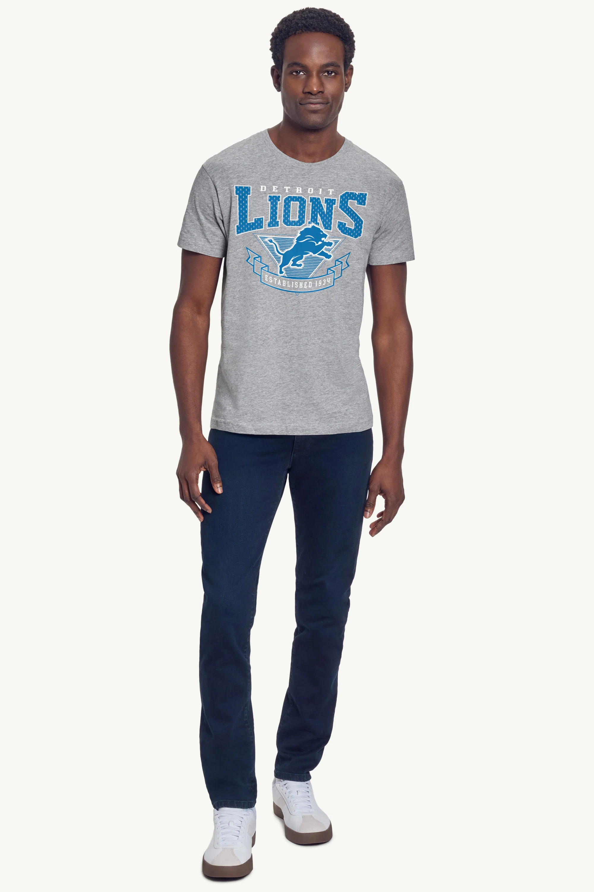 MENS DETROIT LIONS 80's INSPIRED T SHIRT - Image 3