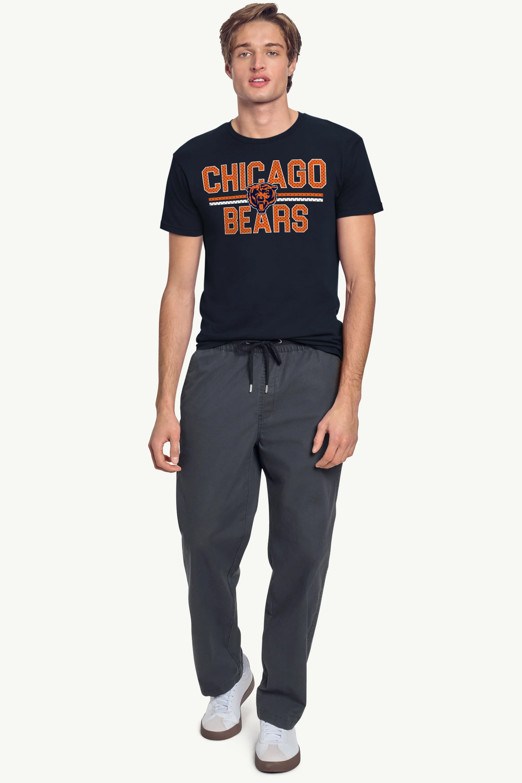 MENS CHICAGO BEARS MESH LOOK T SHIRT - Image 3