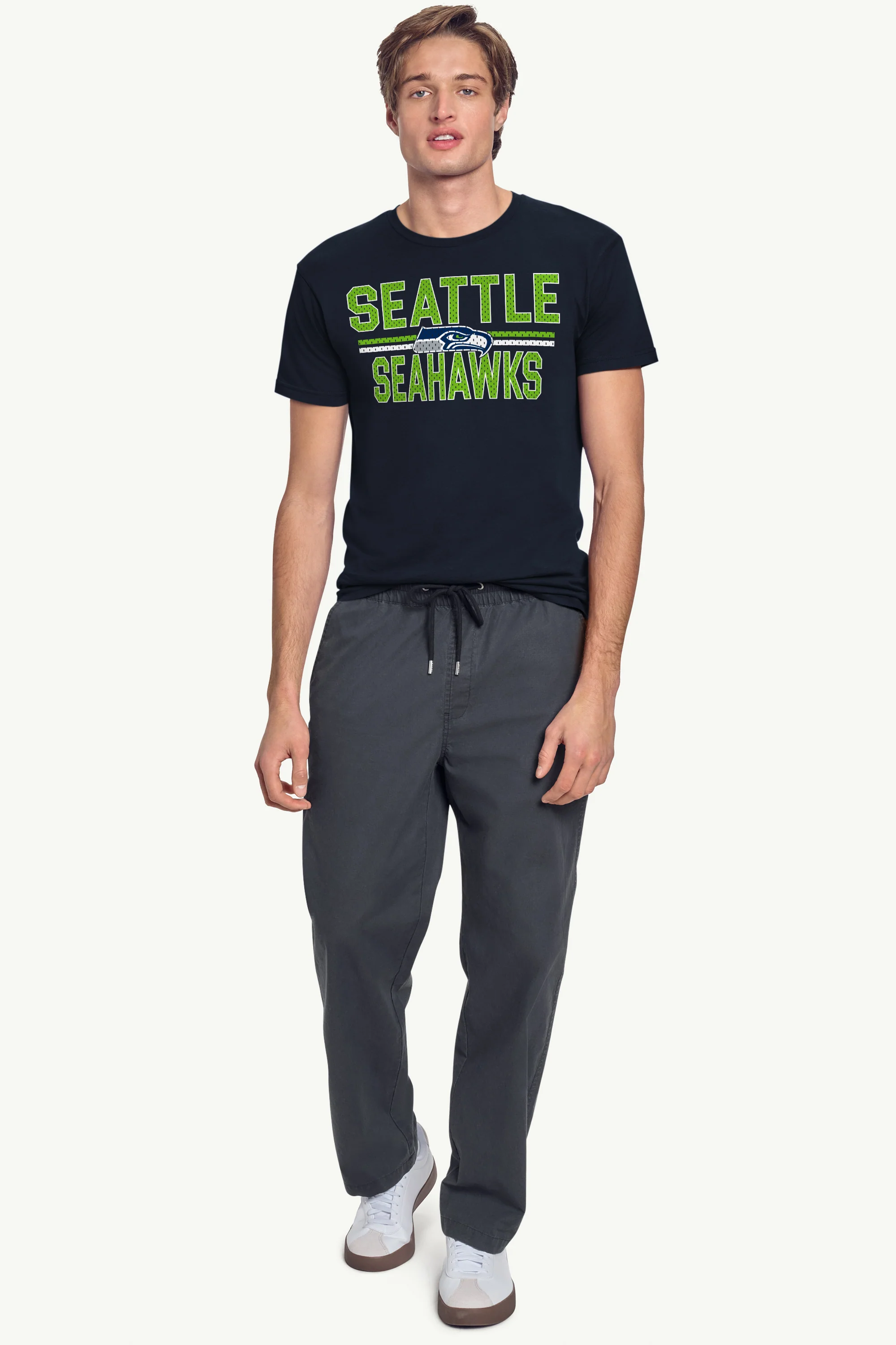 MENS SEATTLE SEAHAWKS MESH LOOK T SHIRT - Image 3