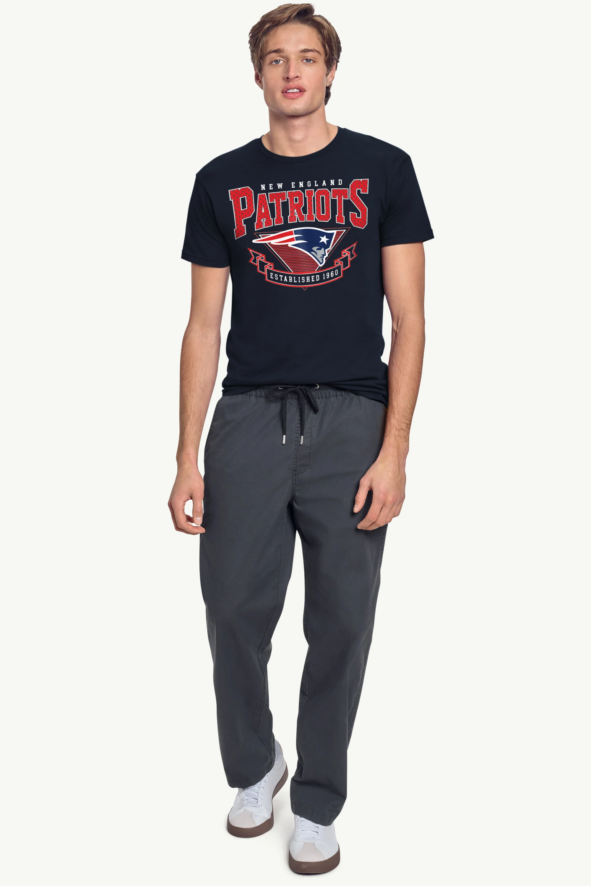 MENS NEW ENGLAND PATRIOTS 80's INSPIRED T SHIRT - Image 3