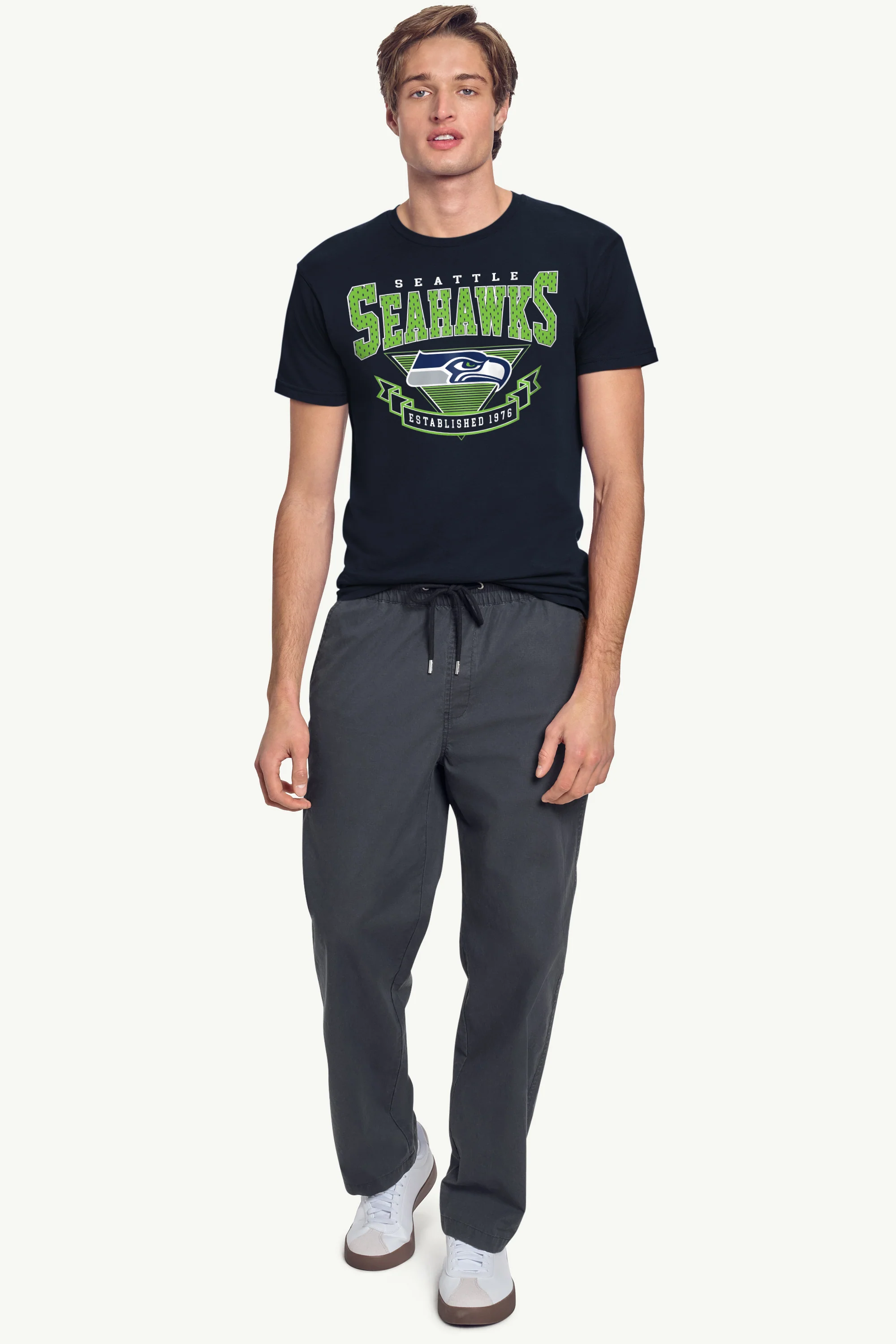 MENS SEATTLE SEAHAWKS 80's INSPIRED T SHIRT - Image 2