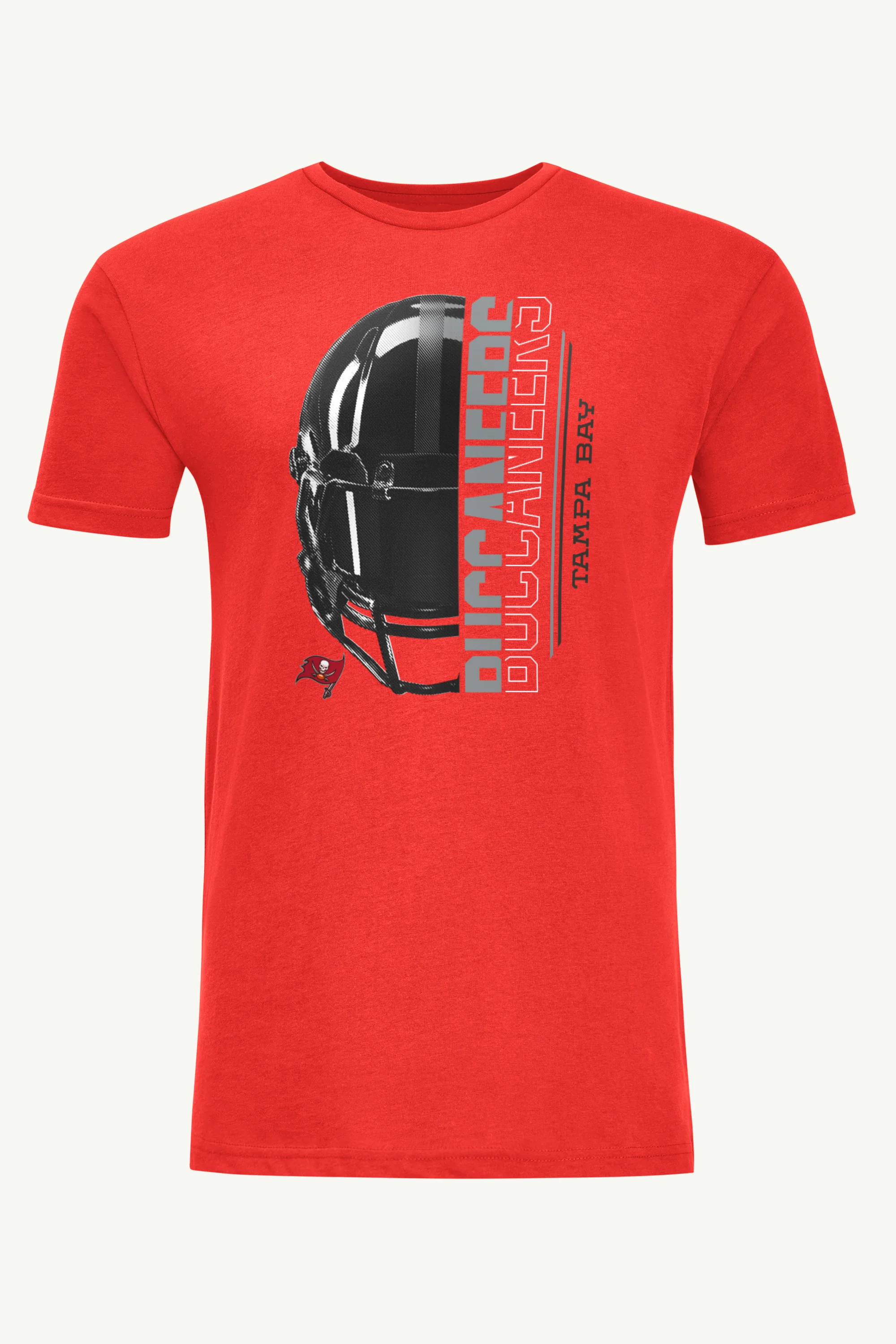 MENS TAMPA BAY BUCCANEERS HALF HELMET T SHIRT