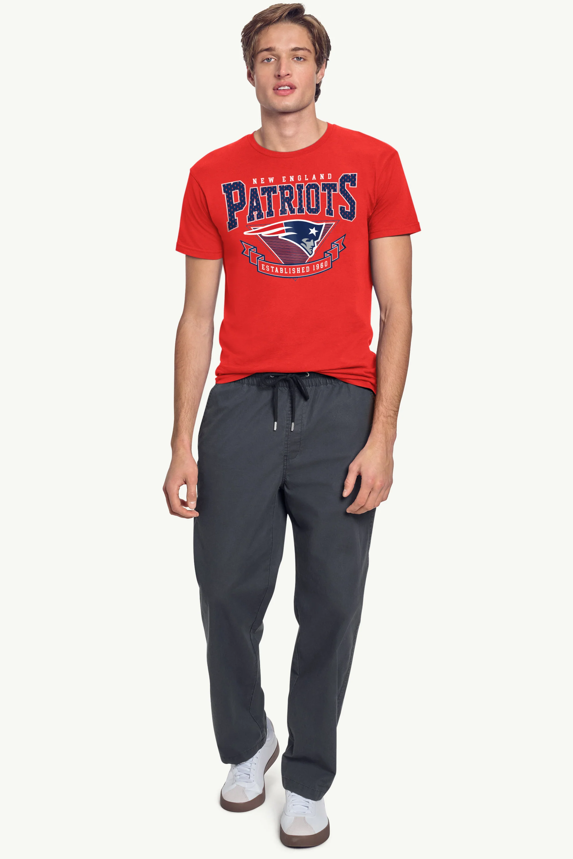 MENS NEW ENGLAND PATRIOTS 80's INSPIRED T SHIRT - Image 3