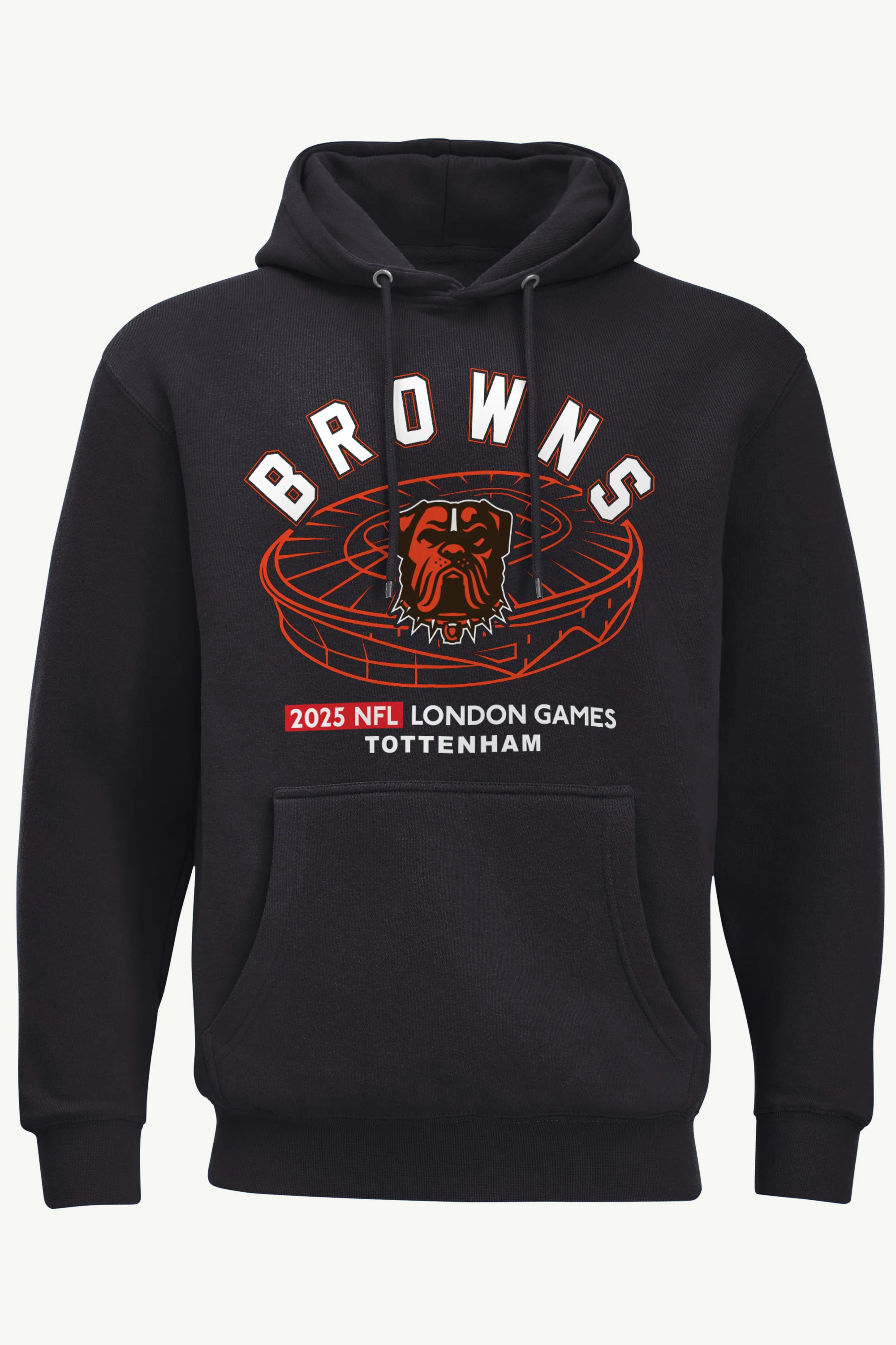 MENS CLEVELAND BROWNS LONDON STADIUM HOODIE